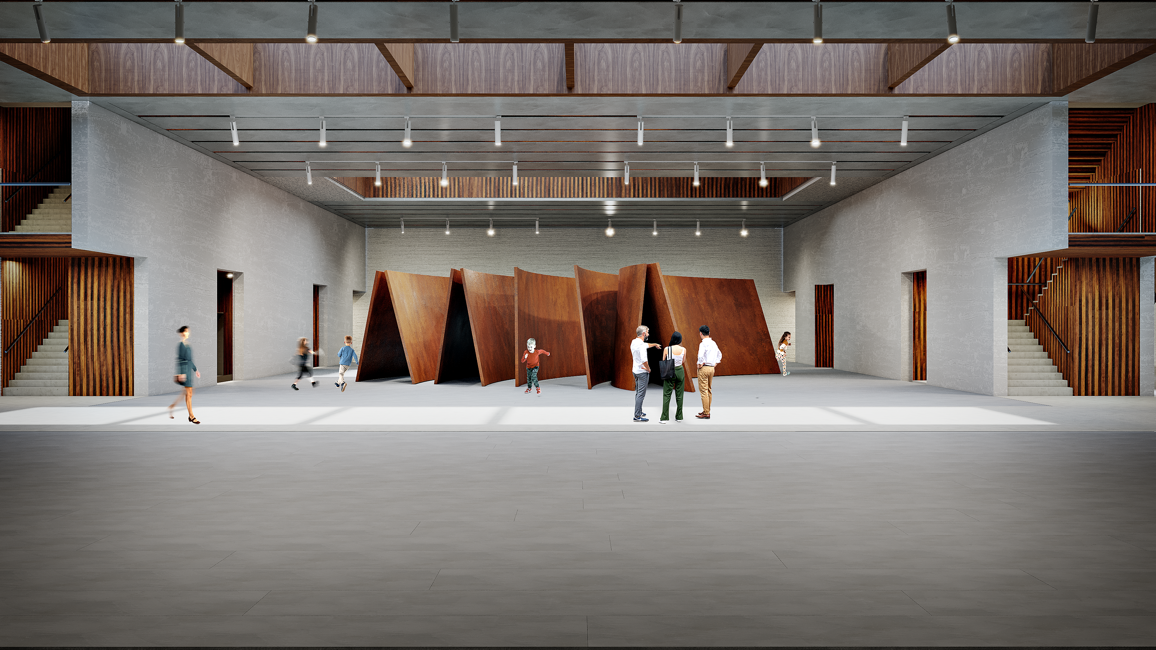 Underground gallery arriving from the N.N.G.