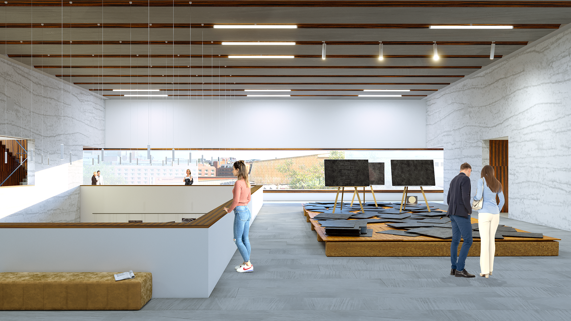 Impression of a first floor gallery