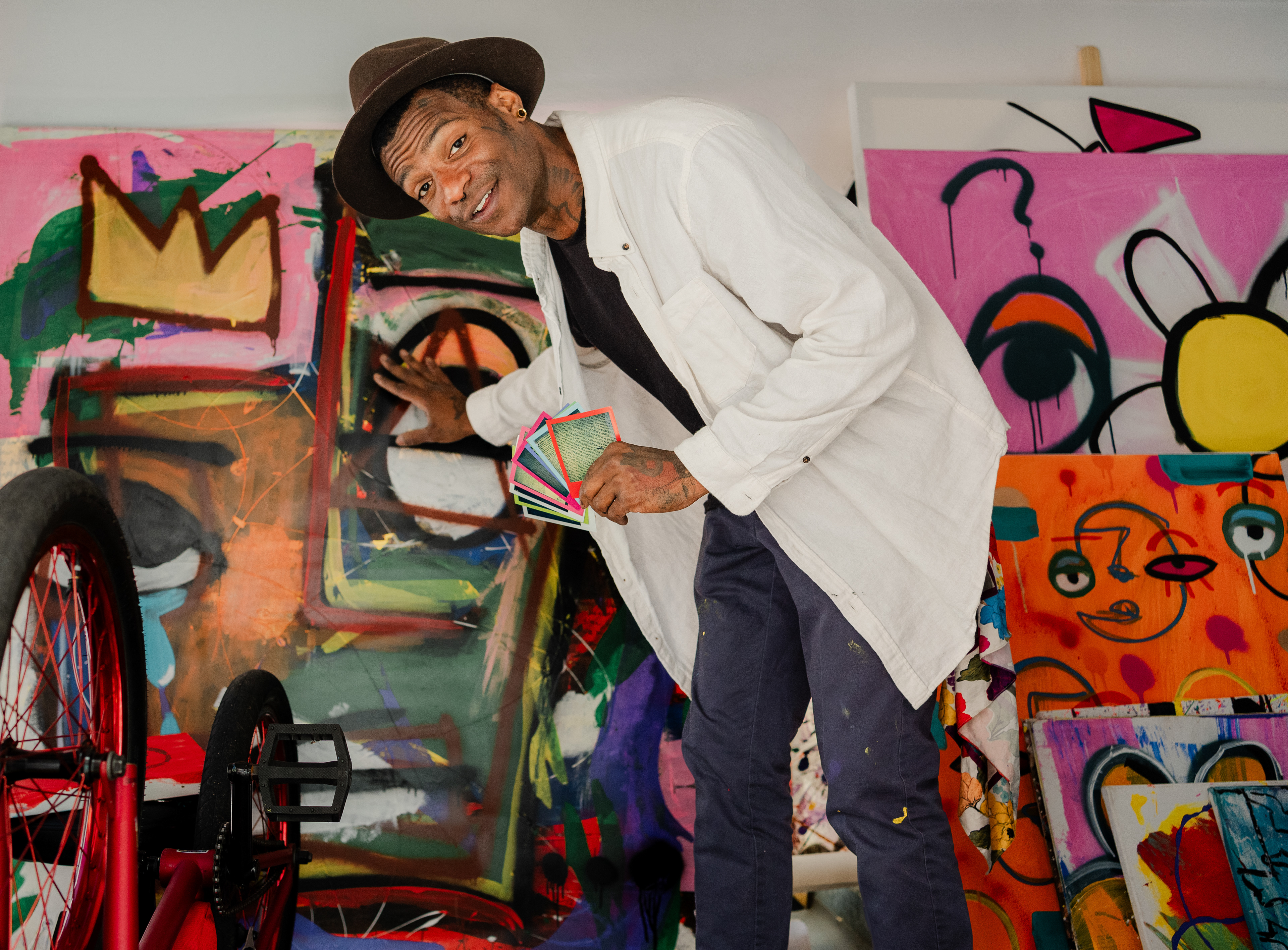 Jabaree is an artist with a Bus Gallery that I met in SOHO, May 1st. 2026