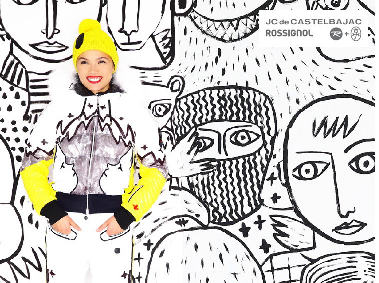 stylisme skiwear JC DE CASTELBAJAC pour ROSSIGNOL de 2003>2020