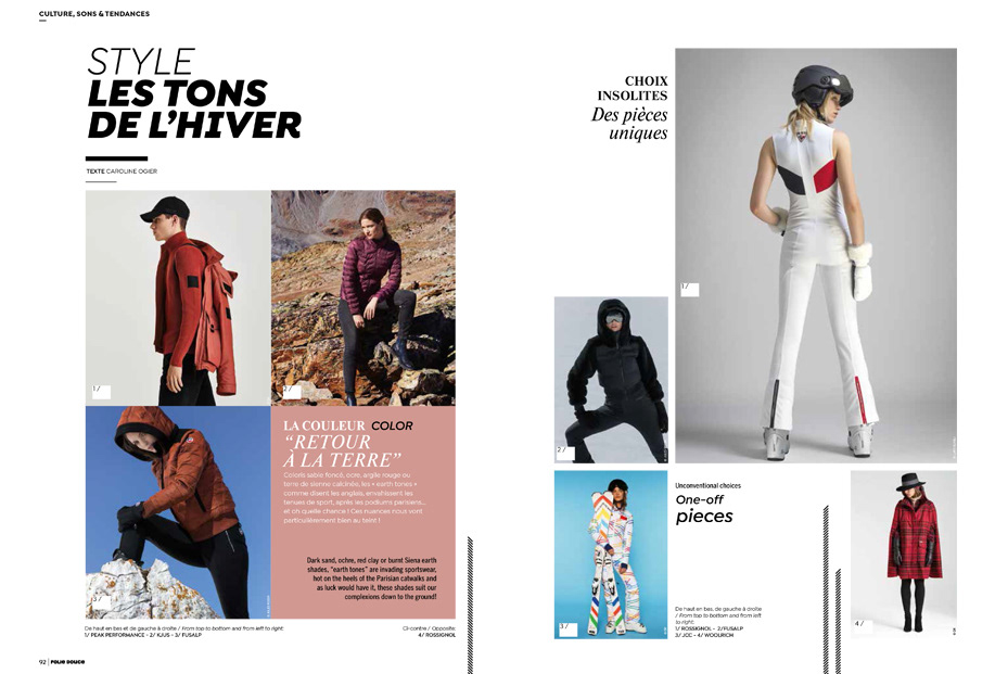 conception-rédaction pages Mode EDITION COSY 2016>2019