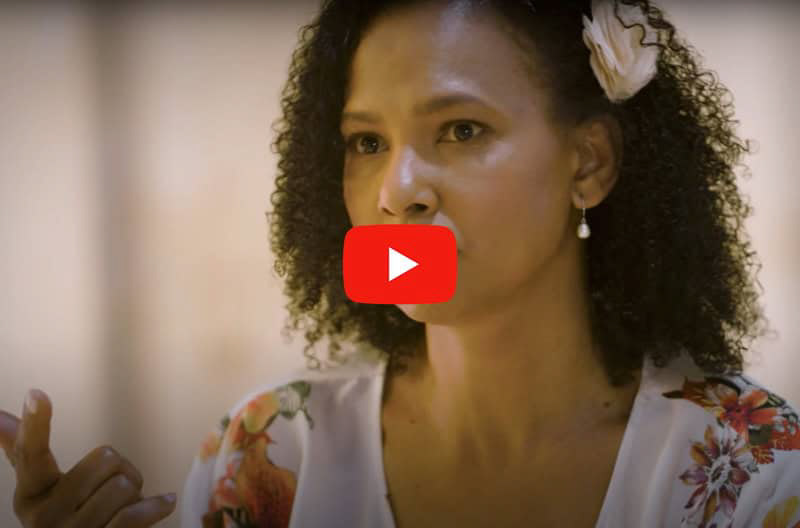 Captura de pantalla de la entrevista de CGTN America a Indhira Serrano