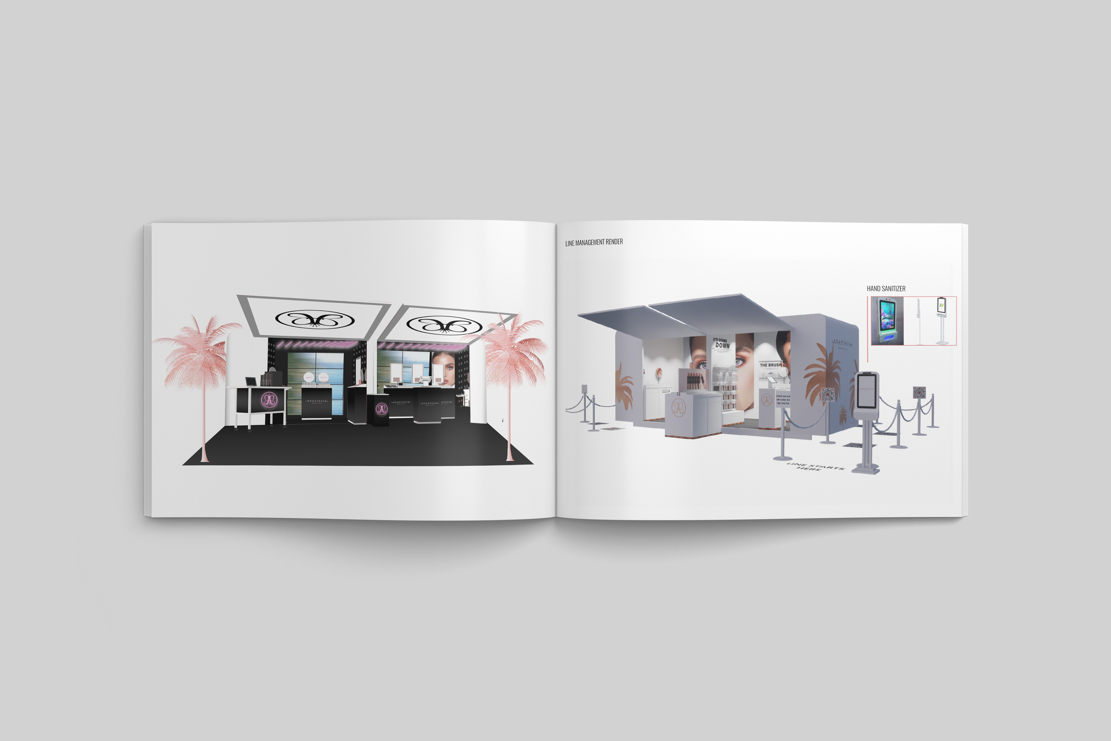 Pop-up Shop Design for Anastasia Beverly hills by brieona cornelius
