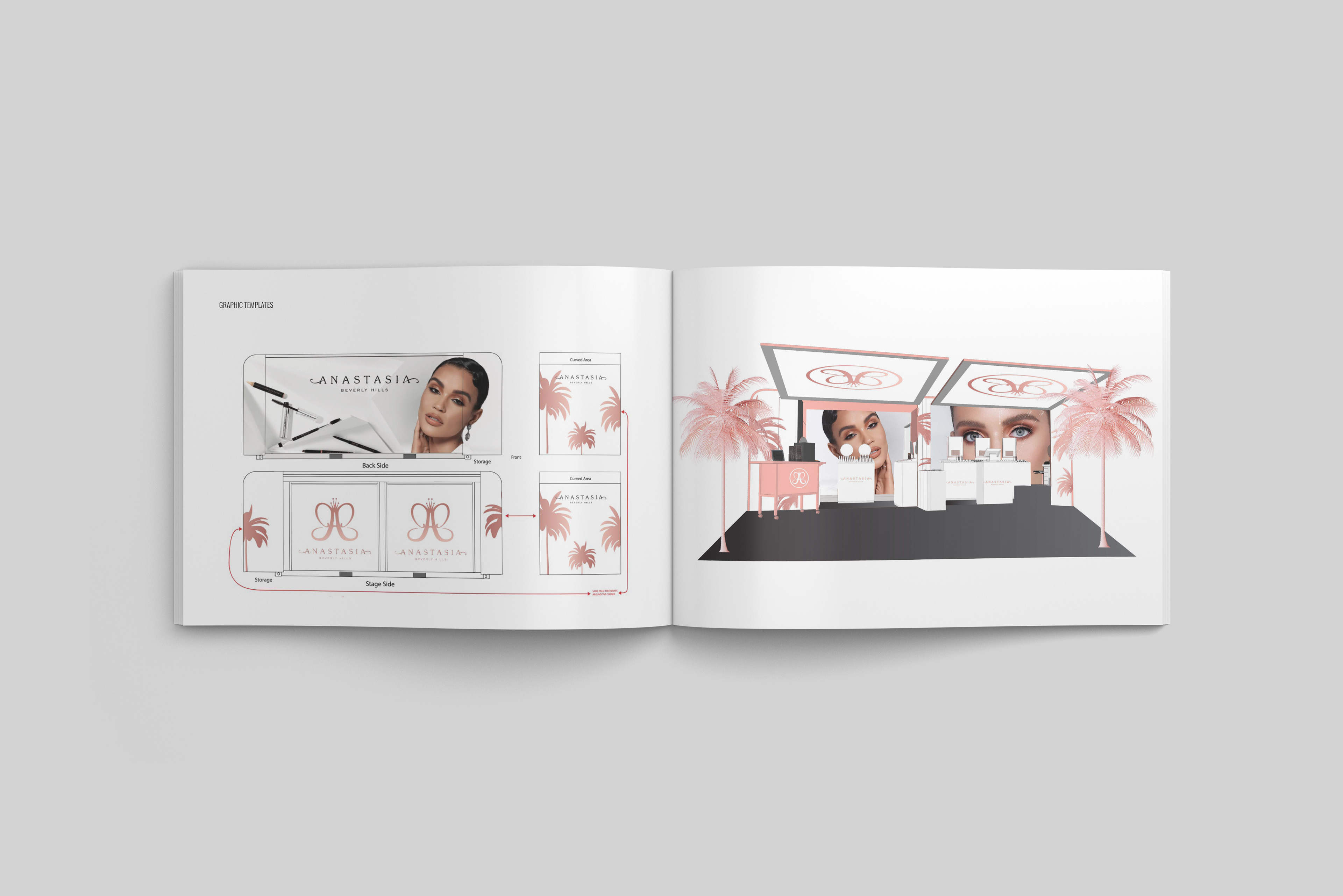 Pop-up Shop Design for Anastasia Beverly hills by brieona cornelius