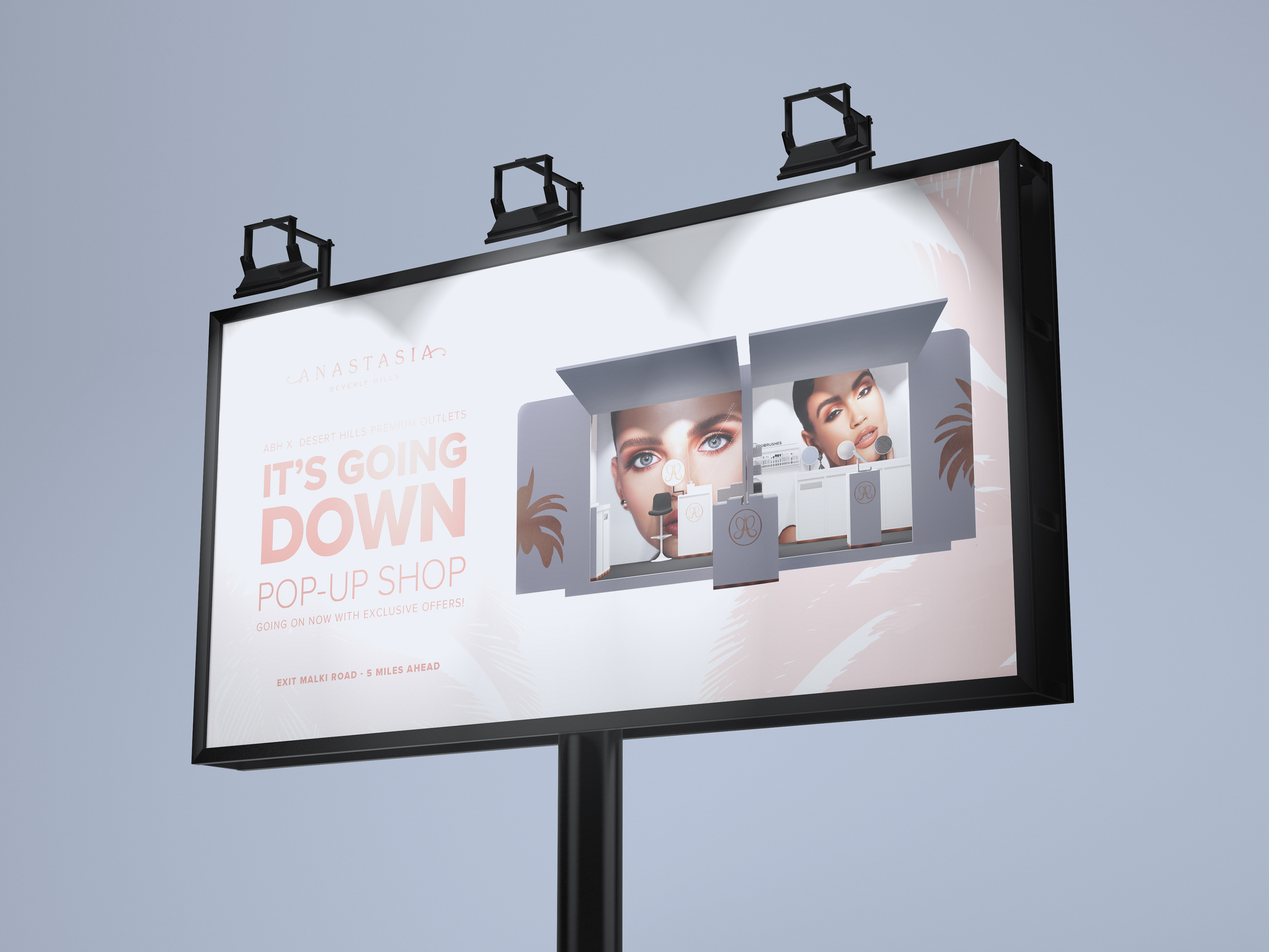 Pop-up Shop Design for Anastasia Beverly hills by brieona cornelius