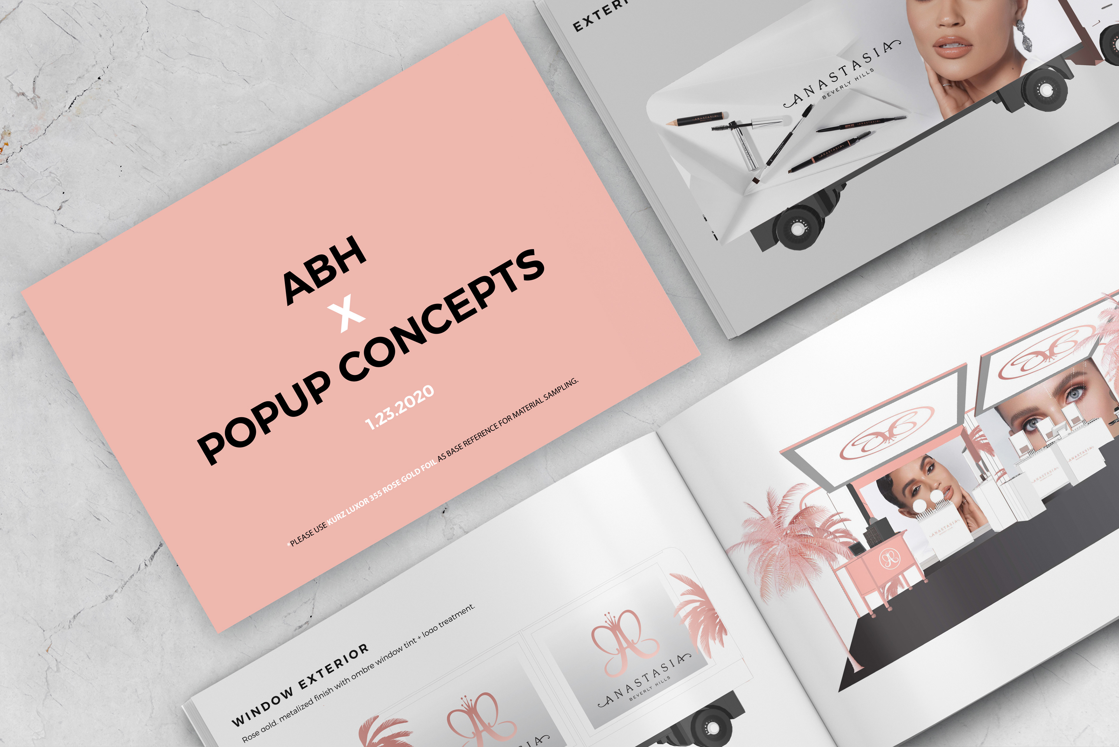 Pop-up Shop Design for Anastasia Beverly hills by brieona cornelius