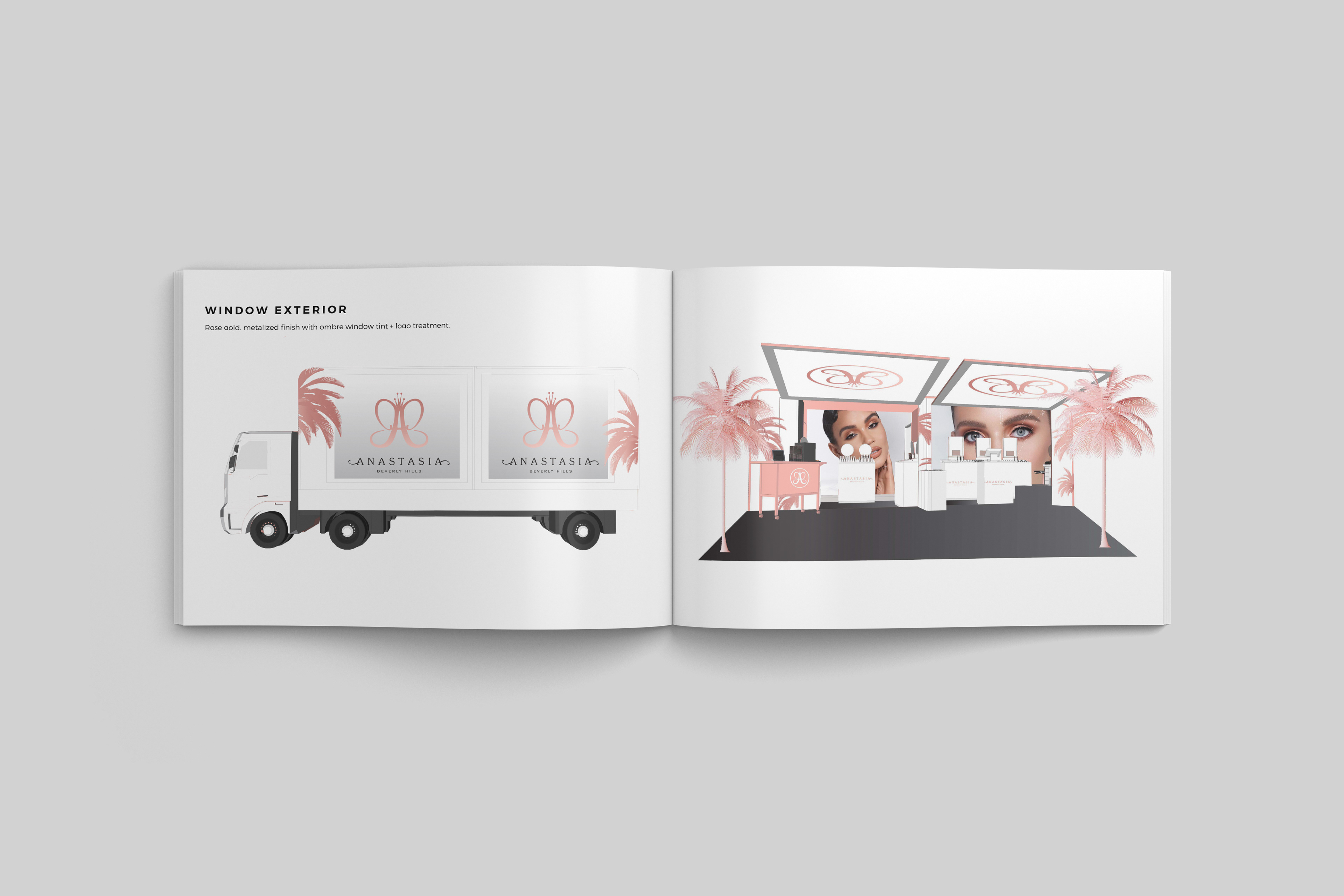 Pop-up Shop Design for Anastasia Beverly hills by brieona cornelius