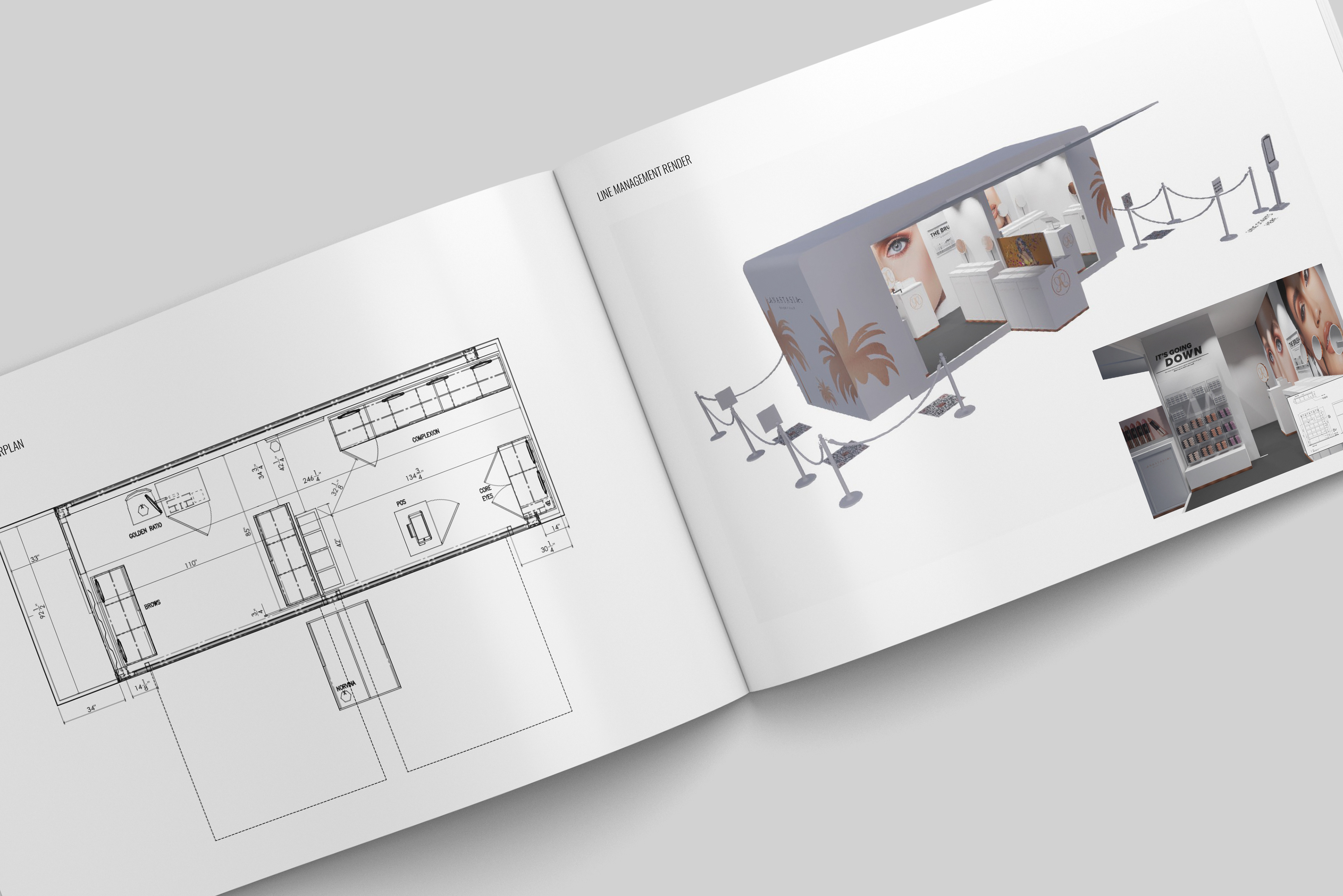 Pop-up Shop Design for Anastasia Beverly hills by brieona cornelius