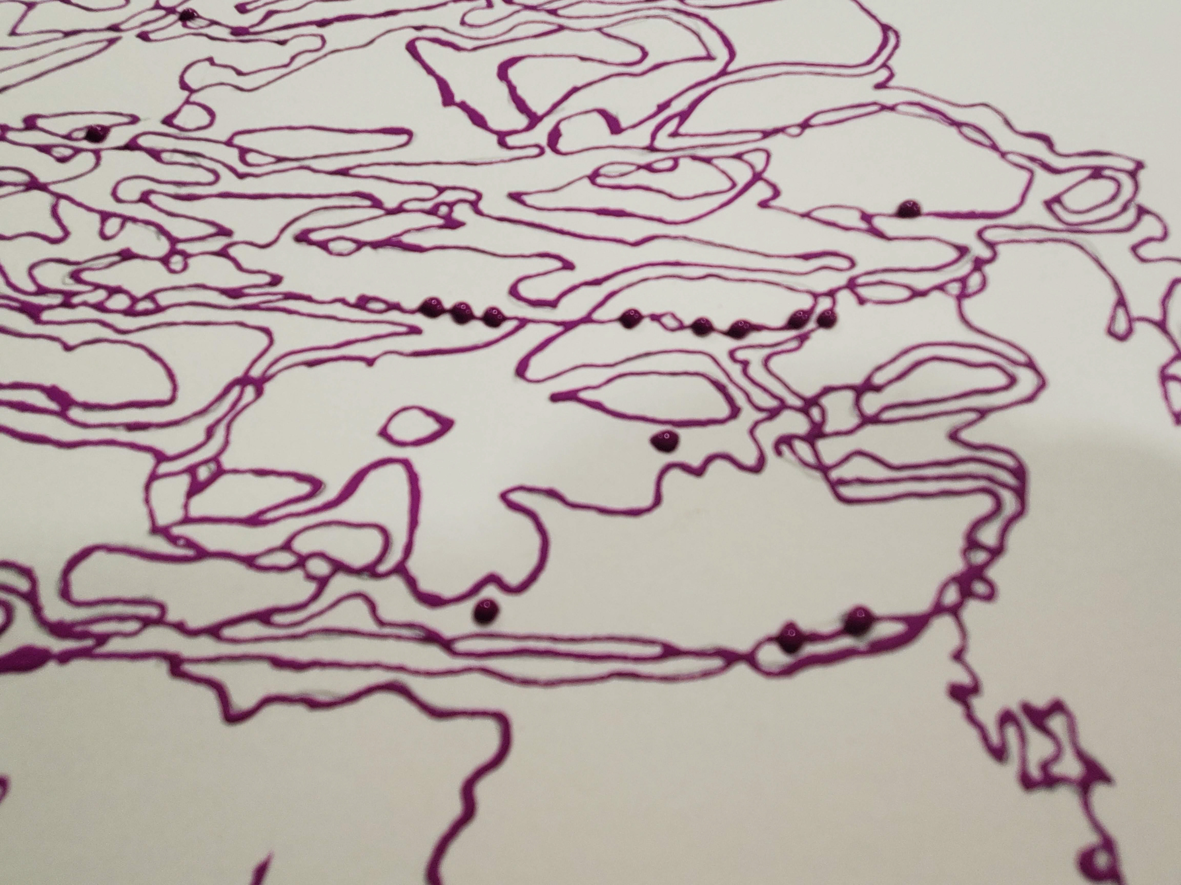 #8, Not Yet Titled, Close Up Of Outlines