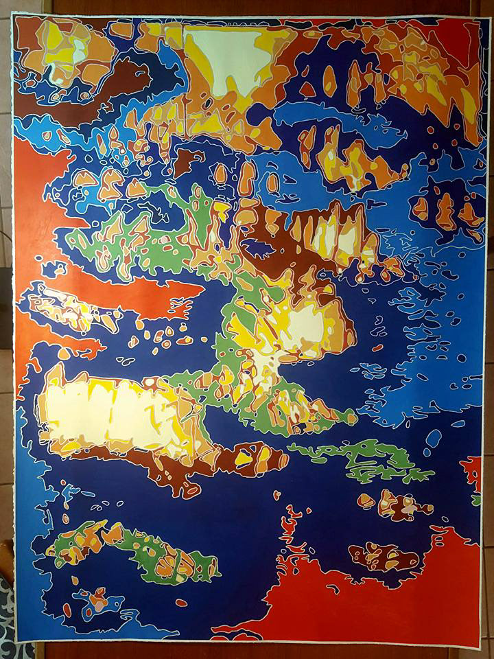 NOT YET TITLES, 36in x 48in, Gouache on Watercolor paper, $950
