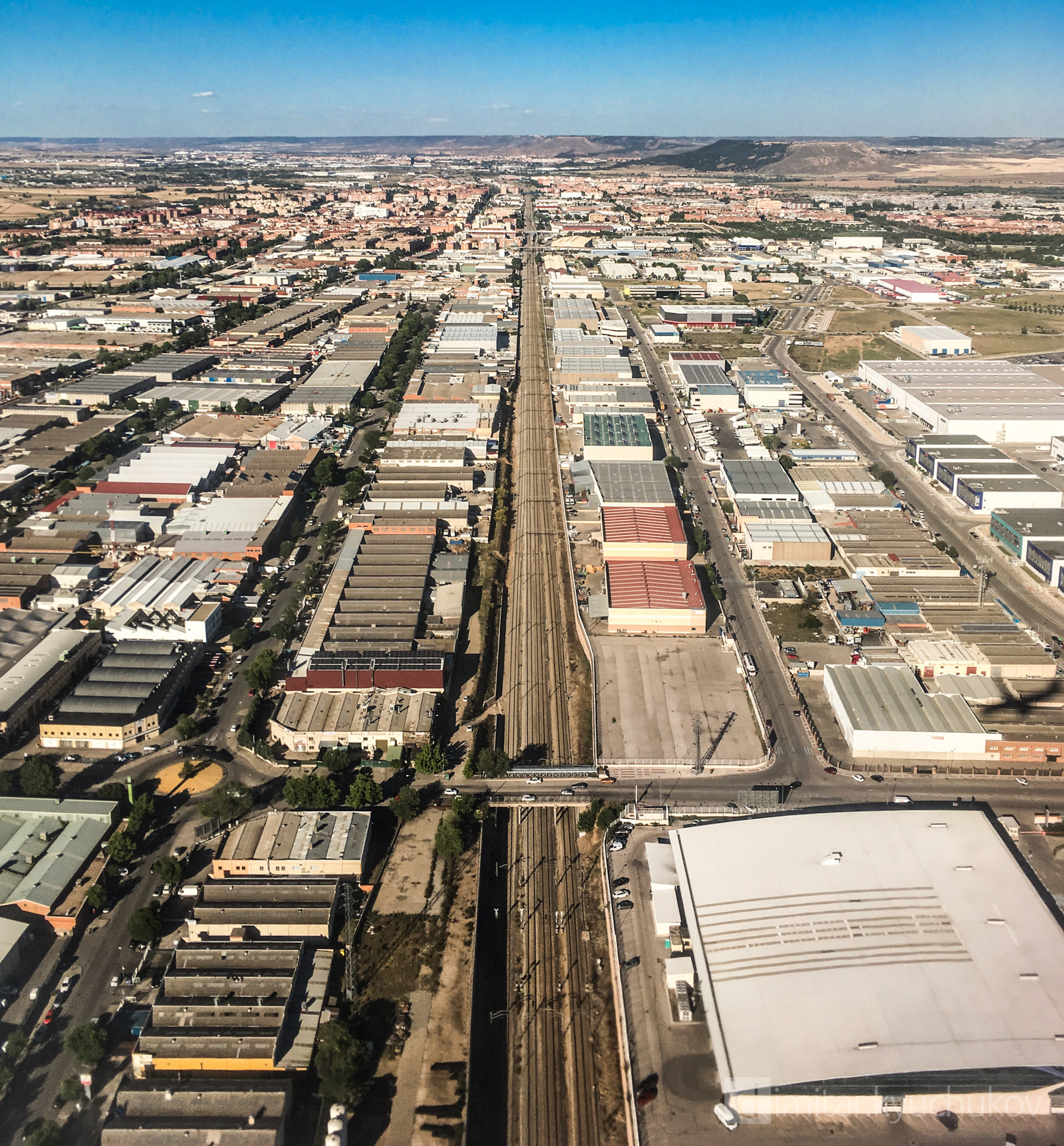 Bird eye over Madrid