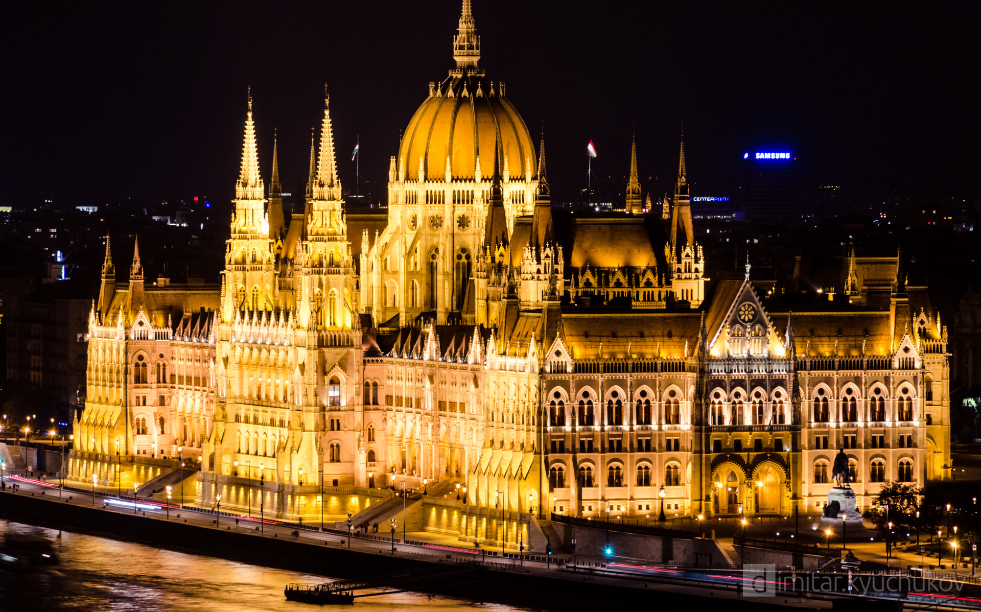 Lights of Budapest, the Parliament