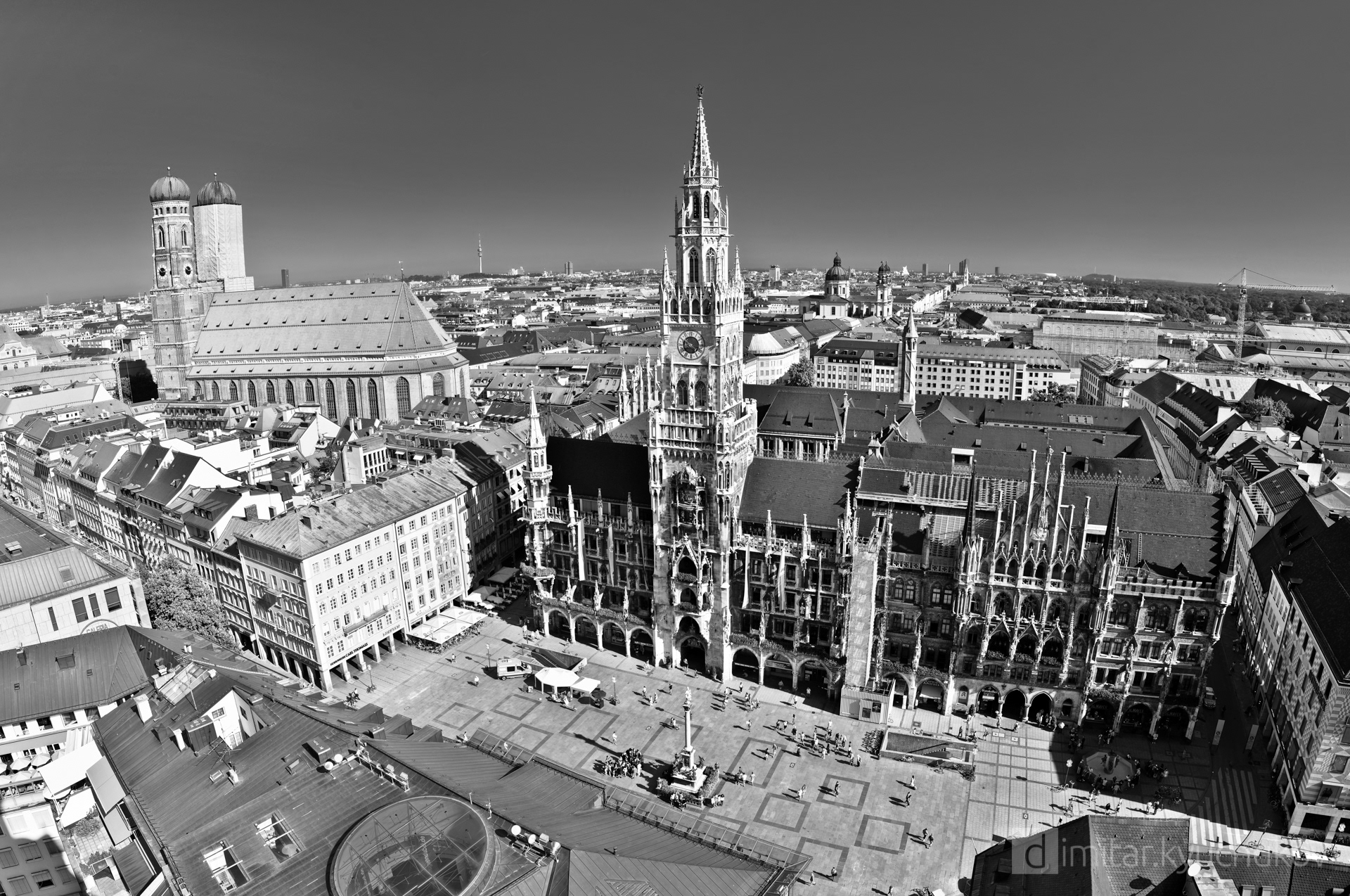 Roofs of Munich, Marienplatz 