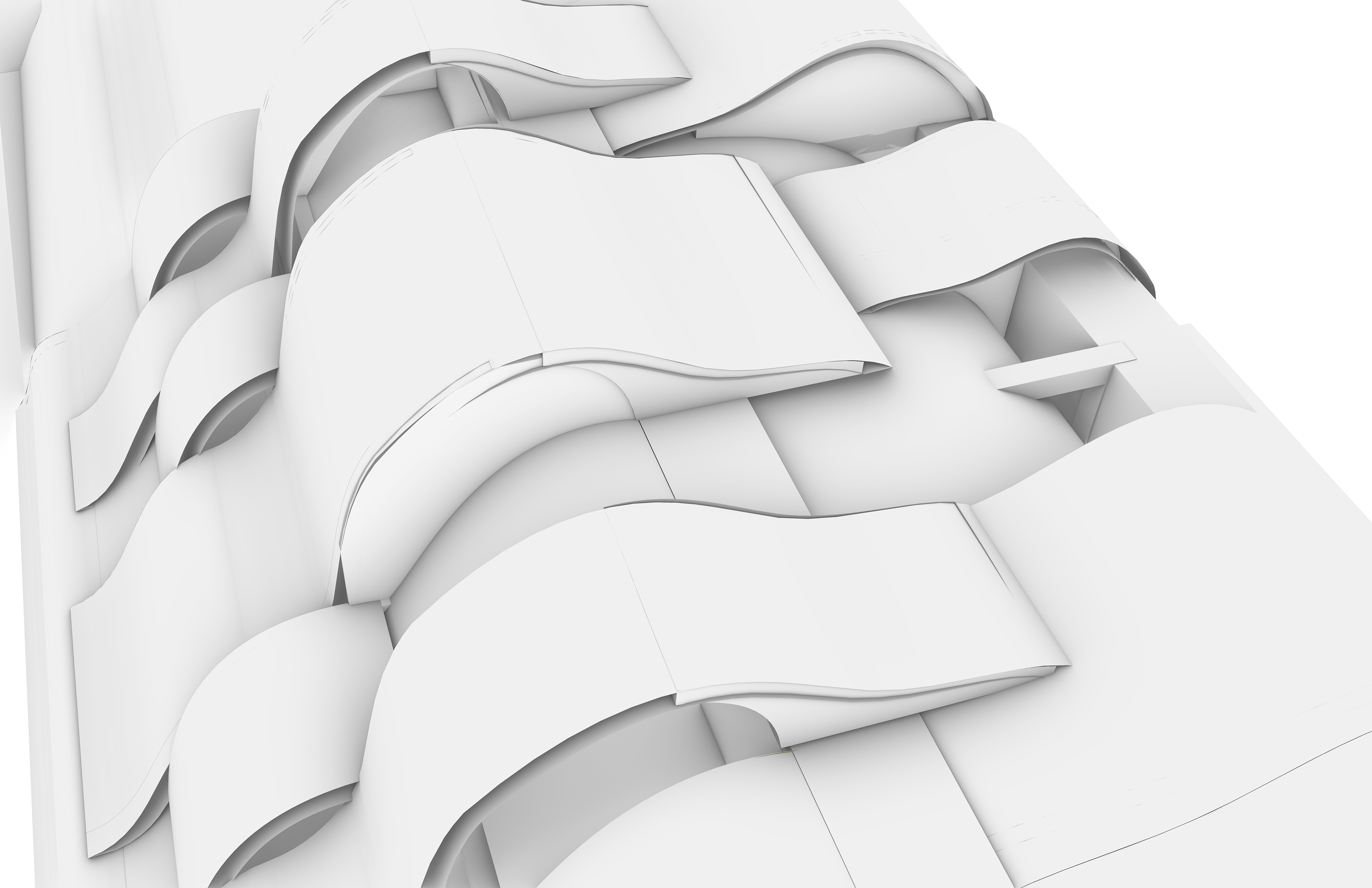 An image emphasizing the roof and building envelope.