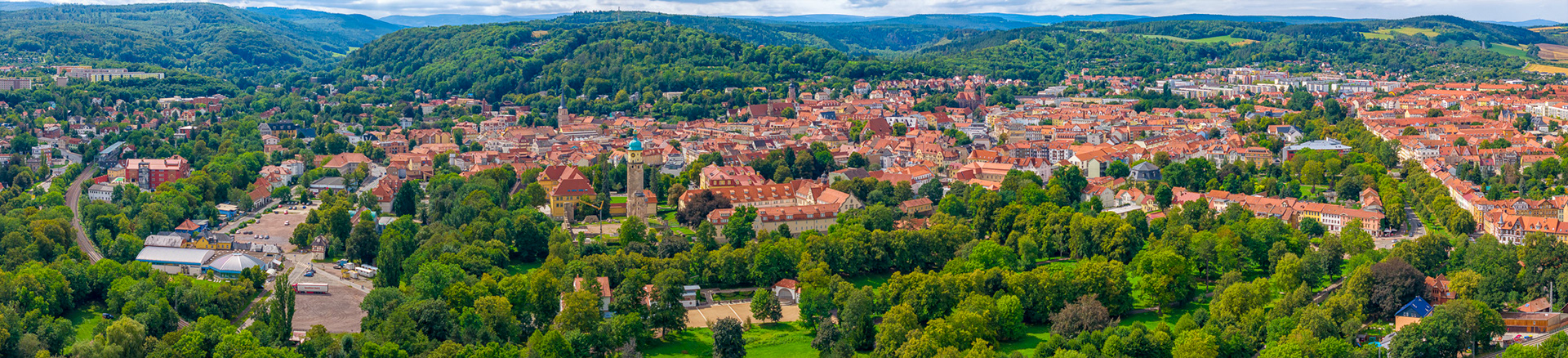 Panorama über der Innenstadt