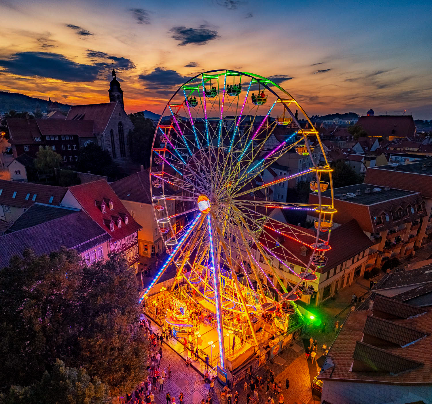 Riesenrad auf dem Riedplatz