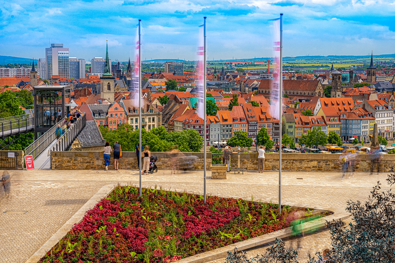 Blick vom Erfurter Petersberg