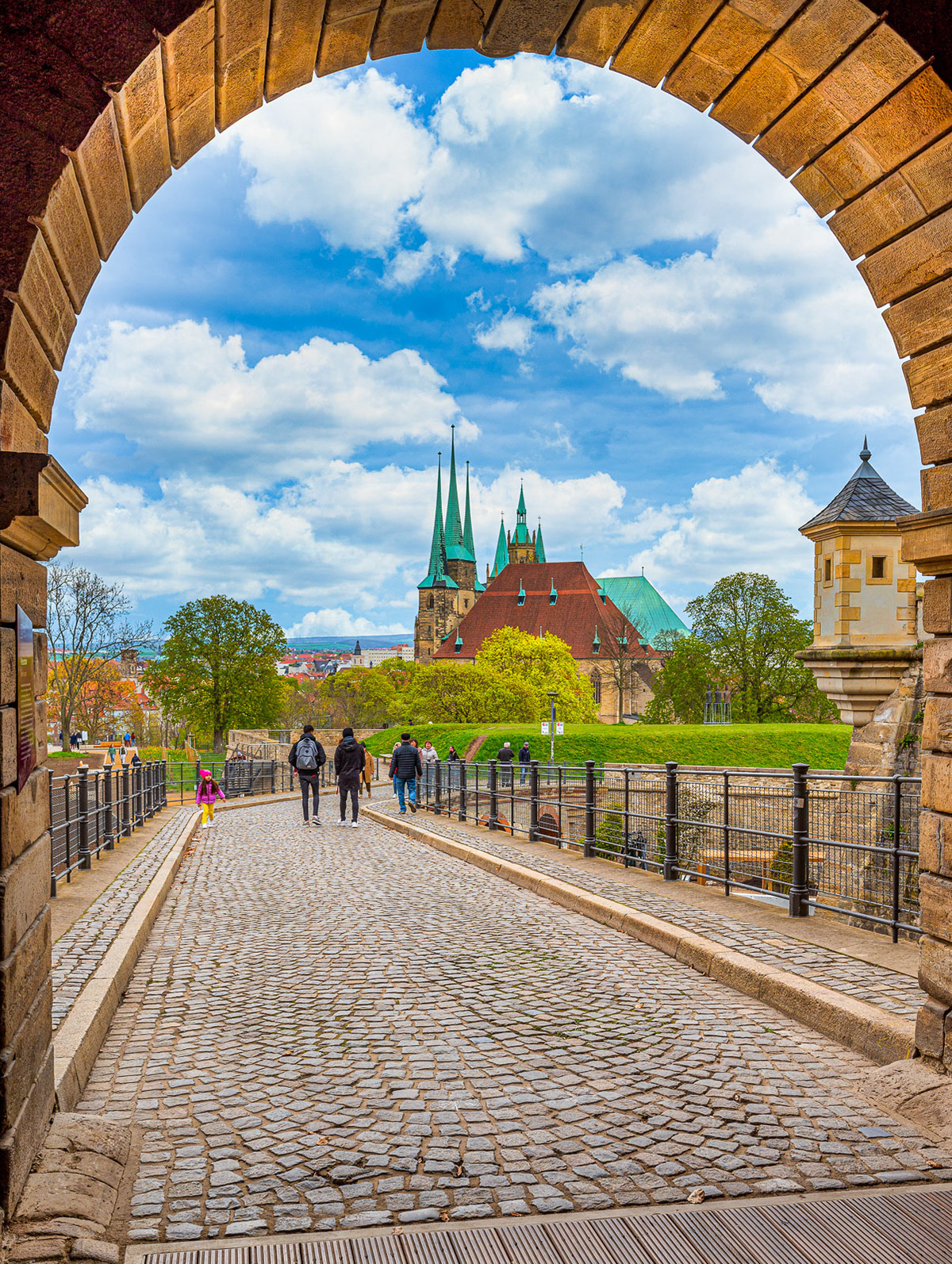 Blick aus der Zitadelle Petersberg