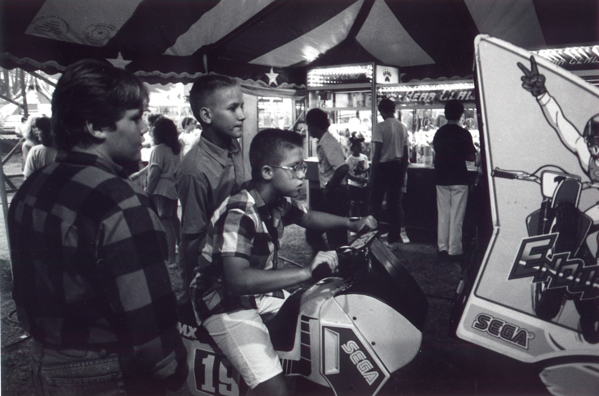 Arcade Kids, DuQuoin State Fair, c.1987