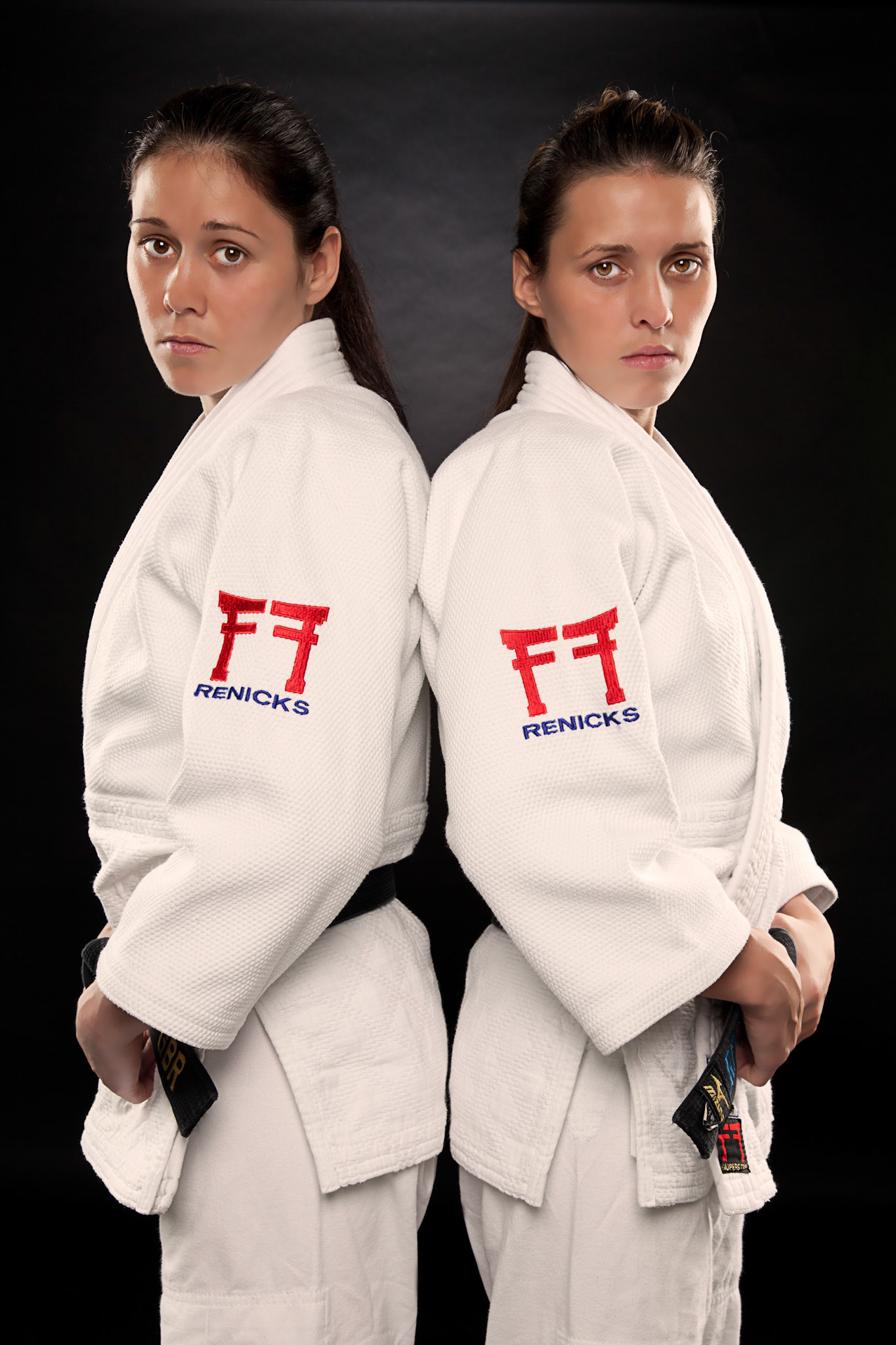 Team Scotland Judo Gold Medal winners Kimberley and Louise Renicks