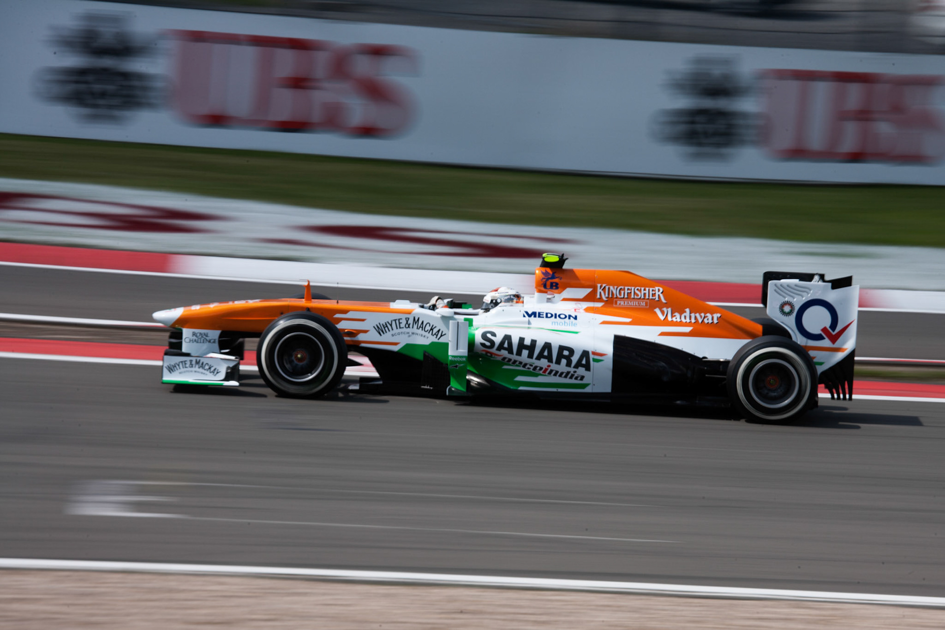 Force India driver Adrian Sutil at Nurburgring Germany Formula 1 Grand Prix