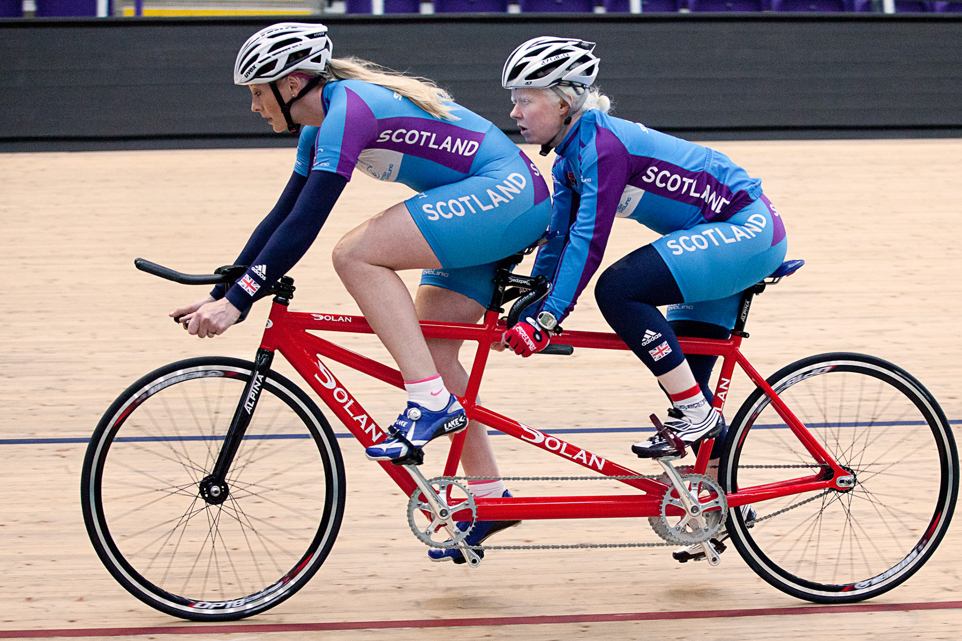 Team Scotland Cycling -Aileen McGlynn OBE  and Louise Haston