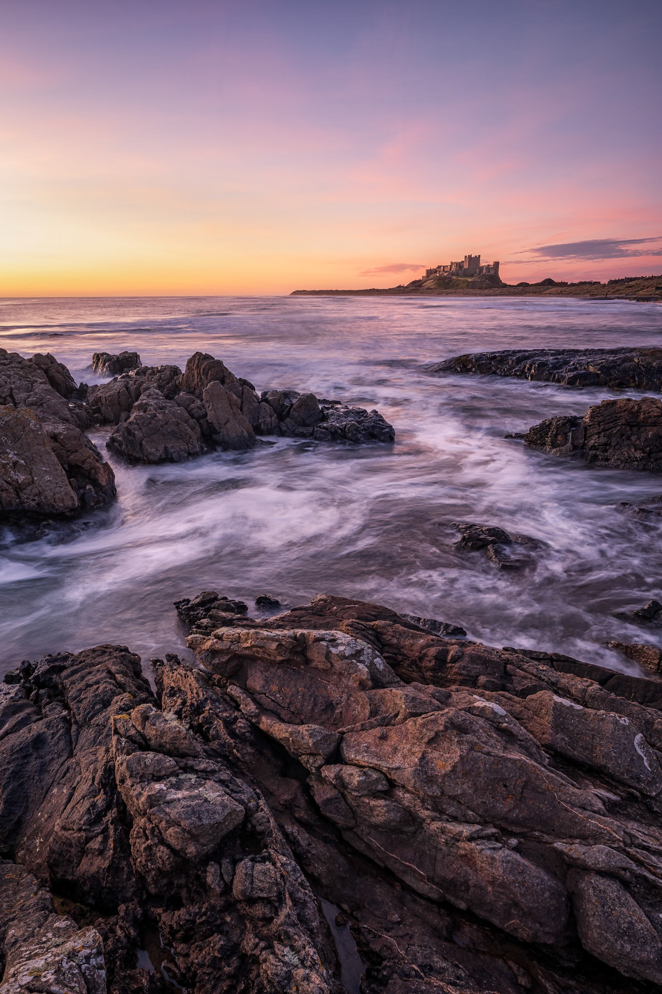 Bamburgh Castle sunrise