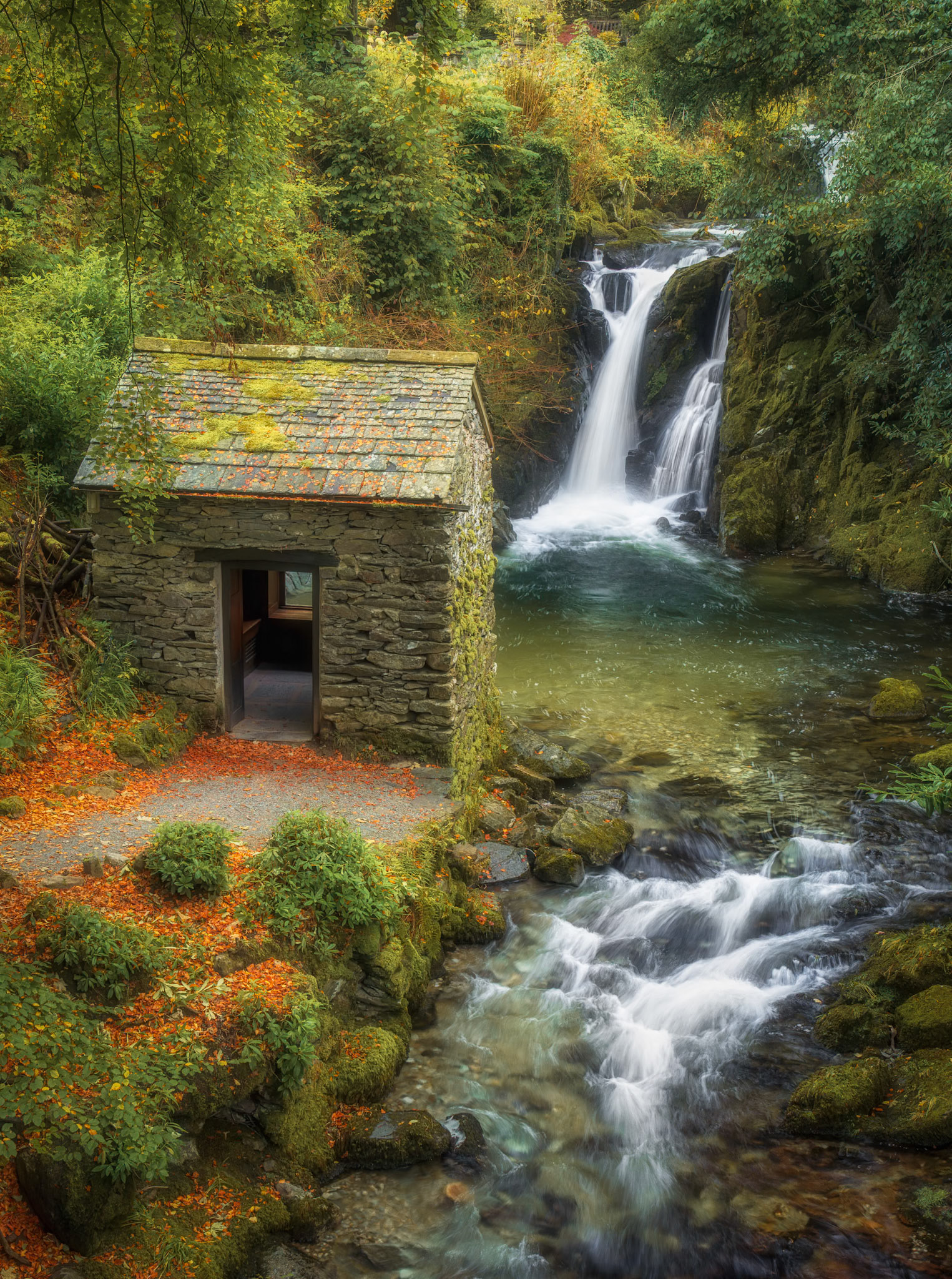 Rydal Grot Waterfall