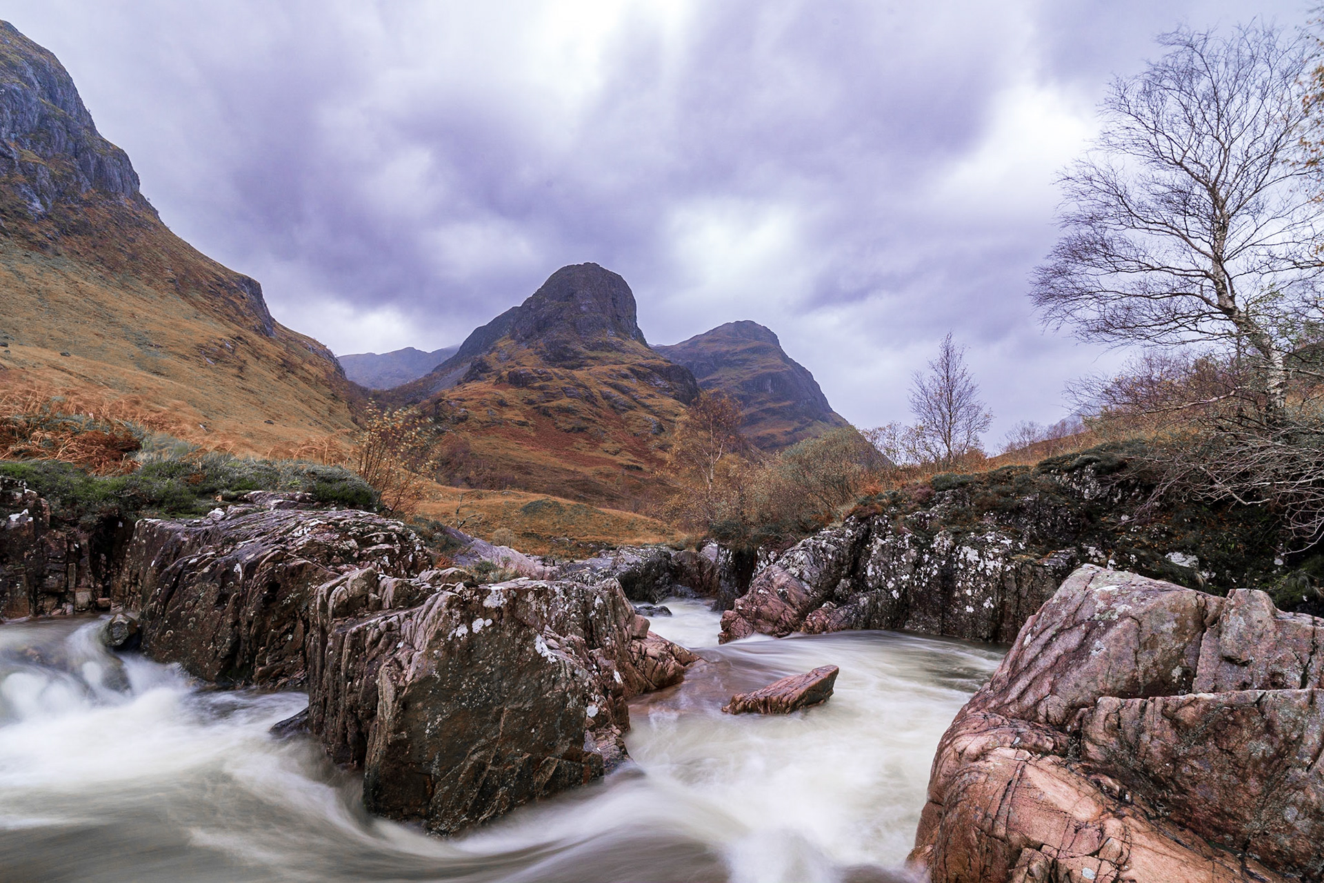Glencoe Three Sisters Waterfalls