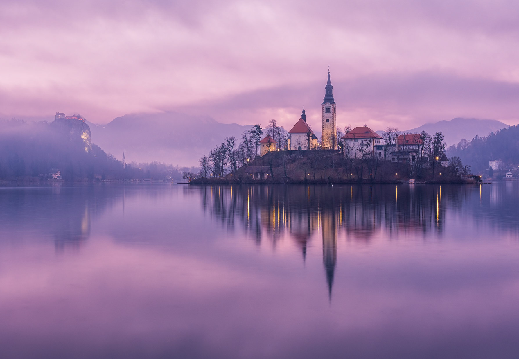 Lake Bled Church and Castle