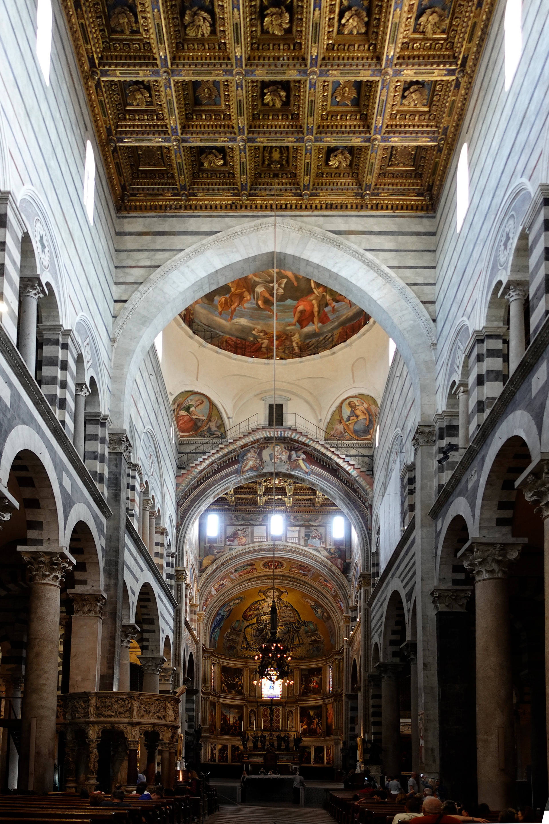The Pisa Cathedral is situated between the leaning Tower, the Baptistry building, and ancient hospital and grave yard. It symbolized the church as being part of a person's entire life.