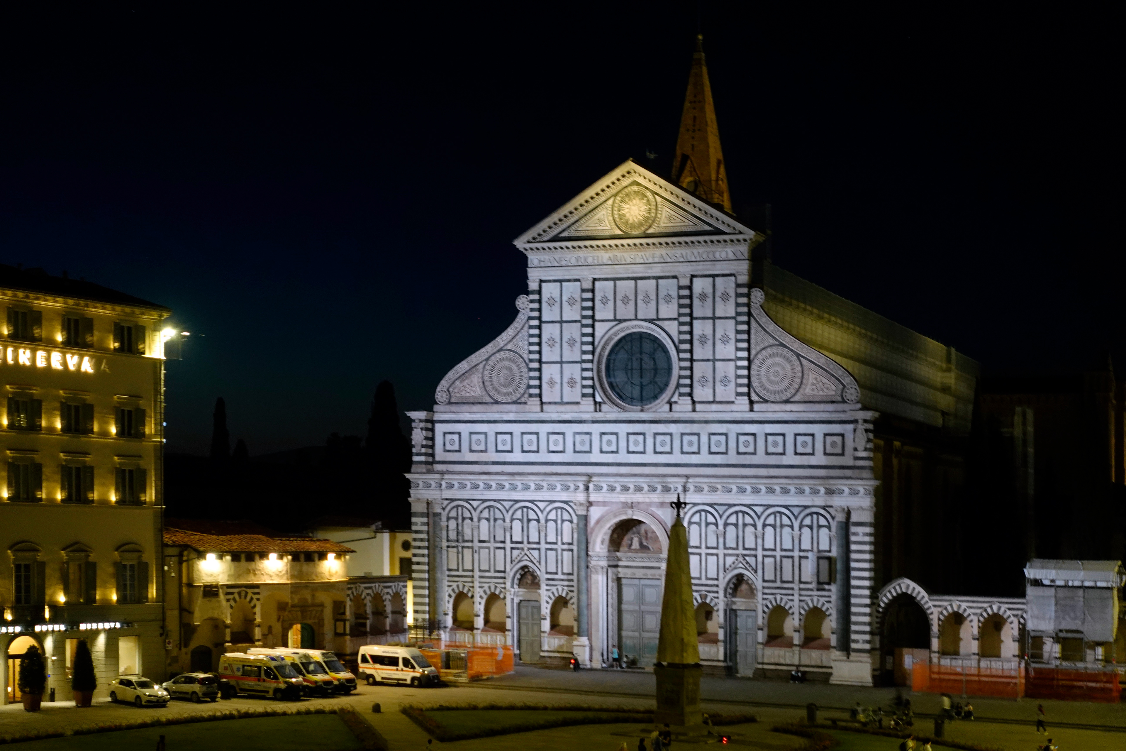 The beautiful Santa Maria Novella church was across the piazza from our Hotel.