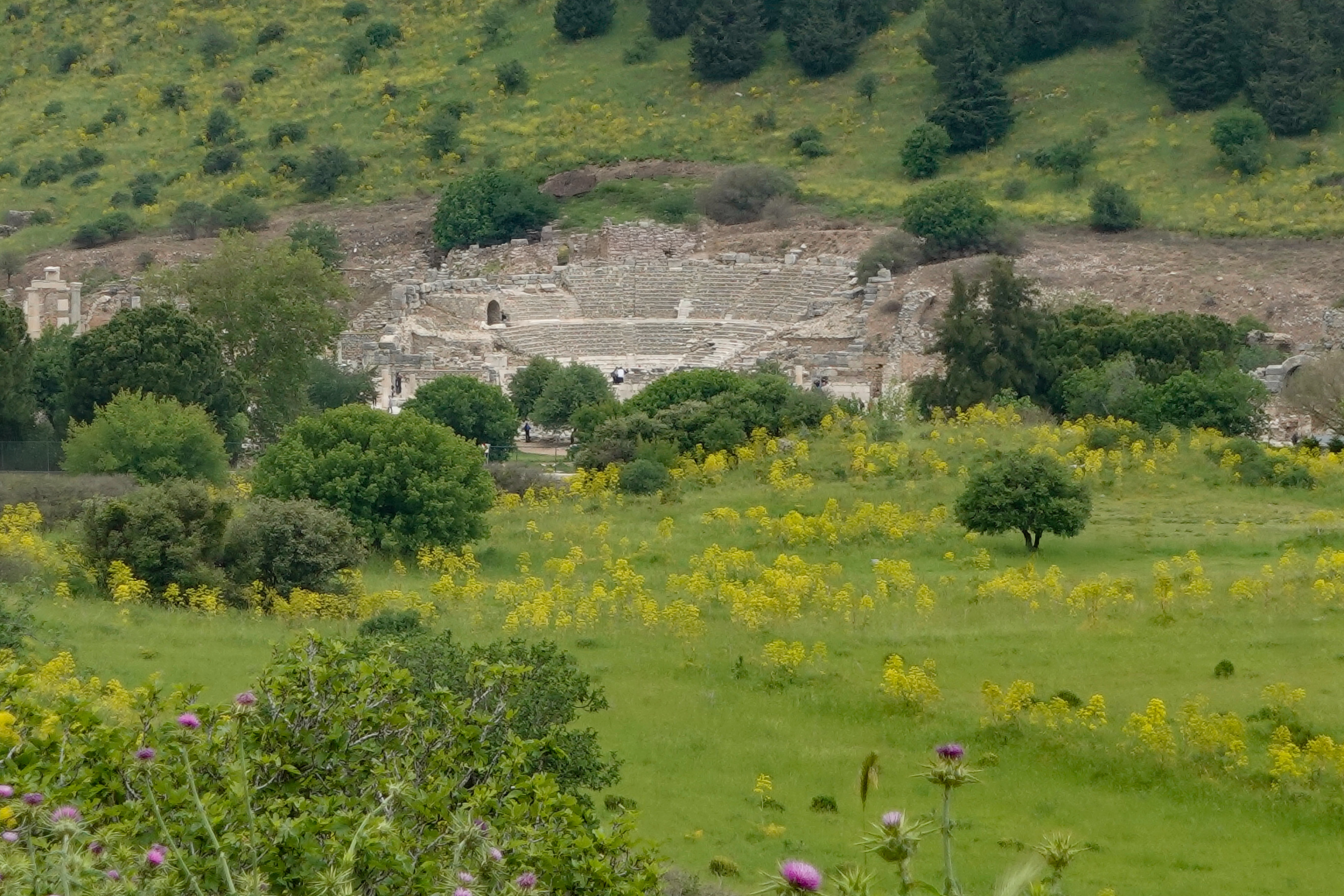 In Acts 19:21 and following, Paul is taken to this small amphitheater to defend his gospel.