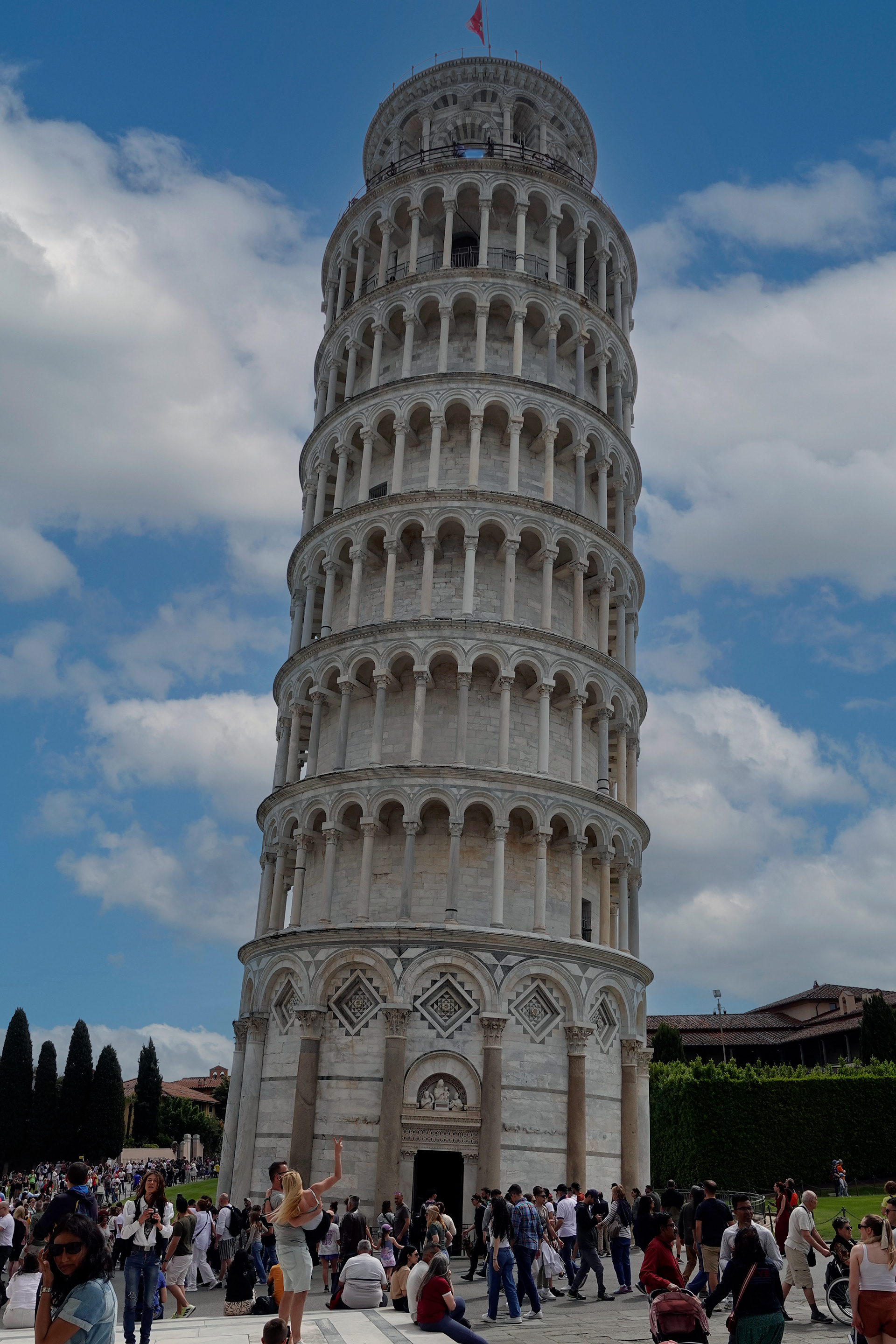 The most iconic site in Italy. The leaning has stopped and the tower is stable for now.