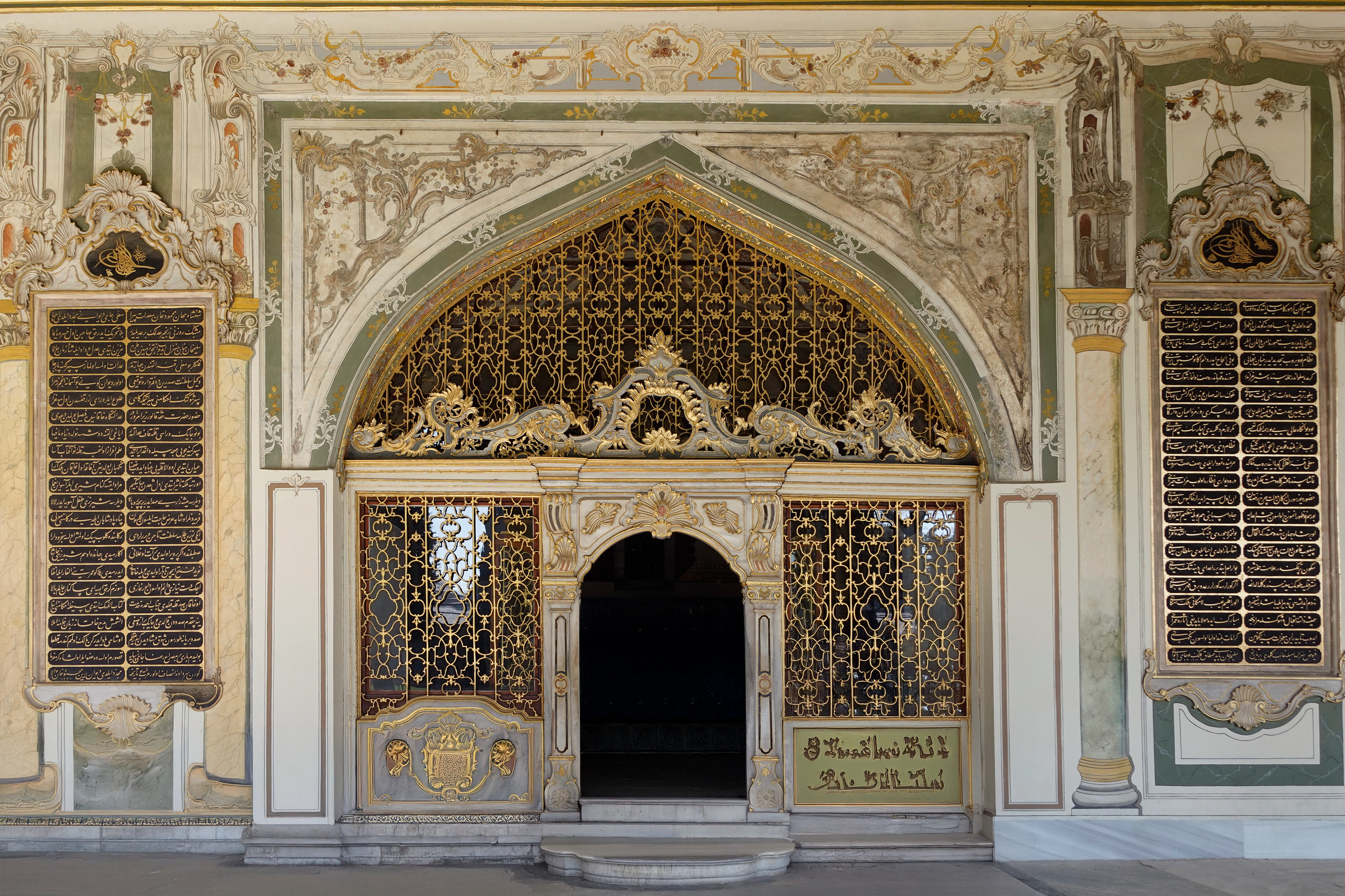 One of the doorways in the Topkapi Museum which is filled with the incredible wealth of the Sultans who ruled before the Ottoman empire..