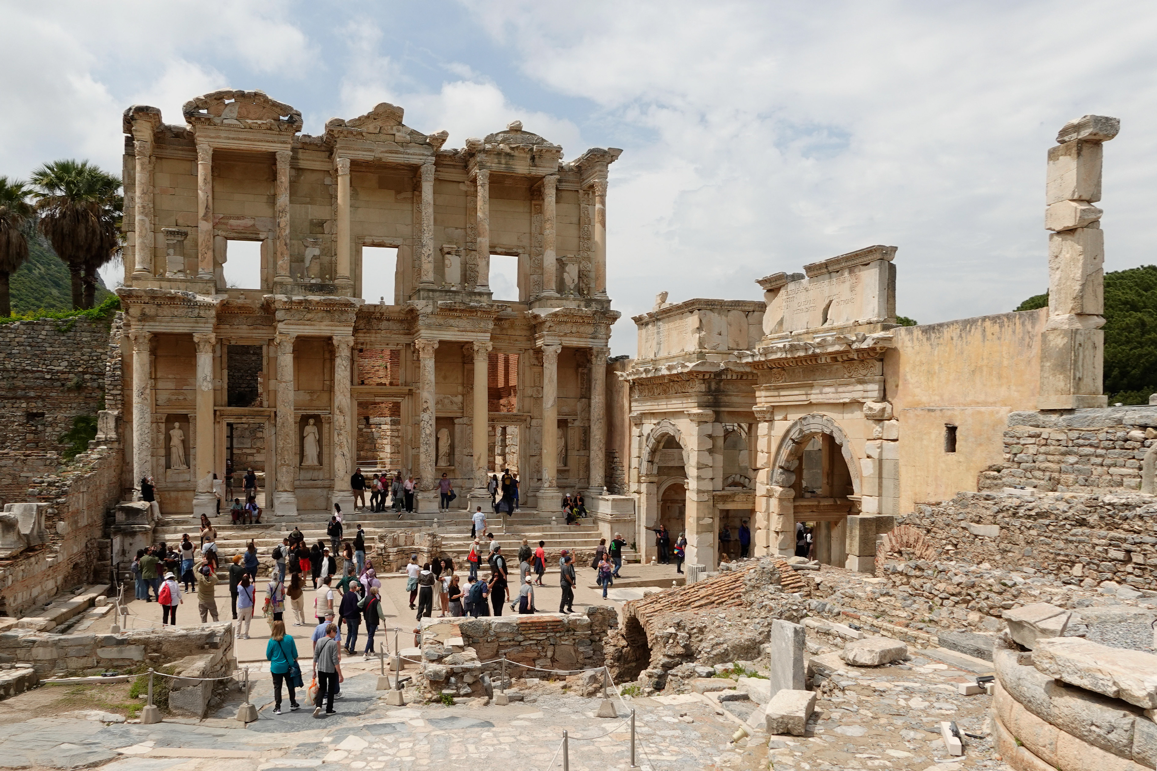 The Library of Celsus was a masterpiece of Roman design.