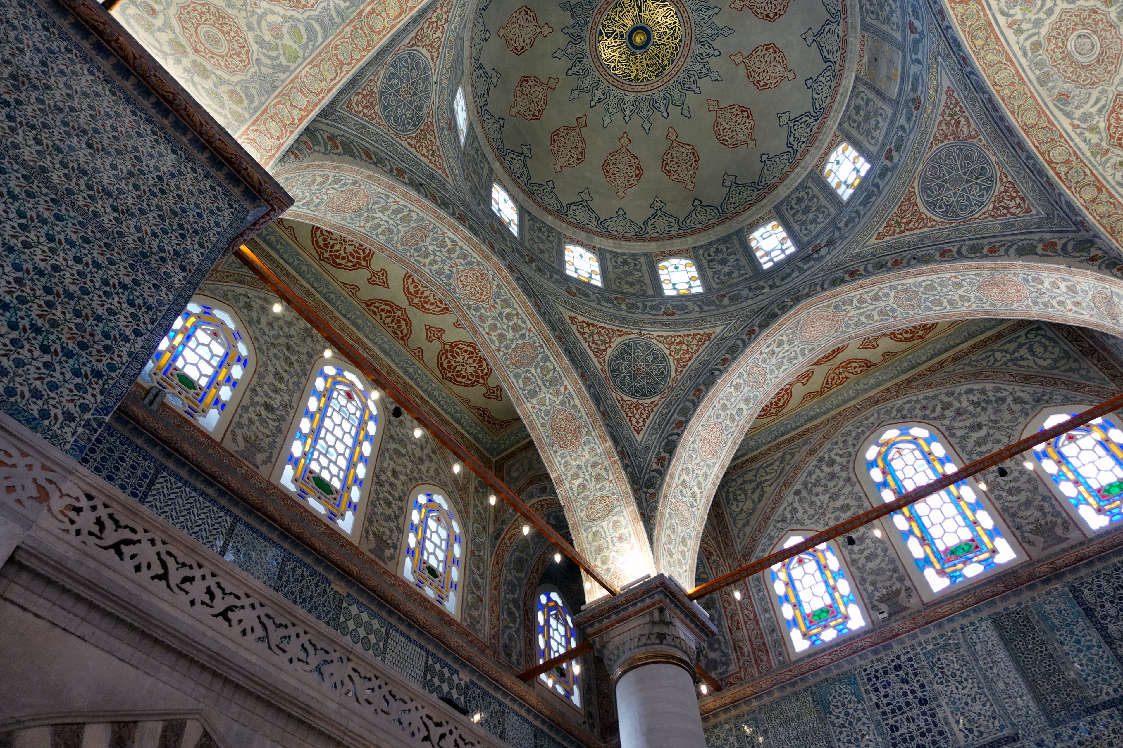 Every inch of the blue mosque is ornamented.
