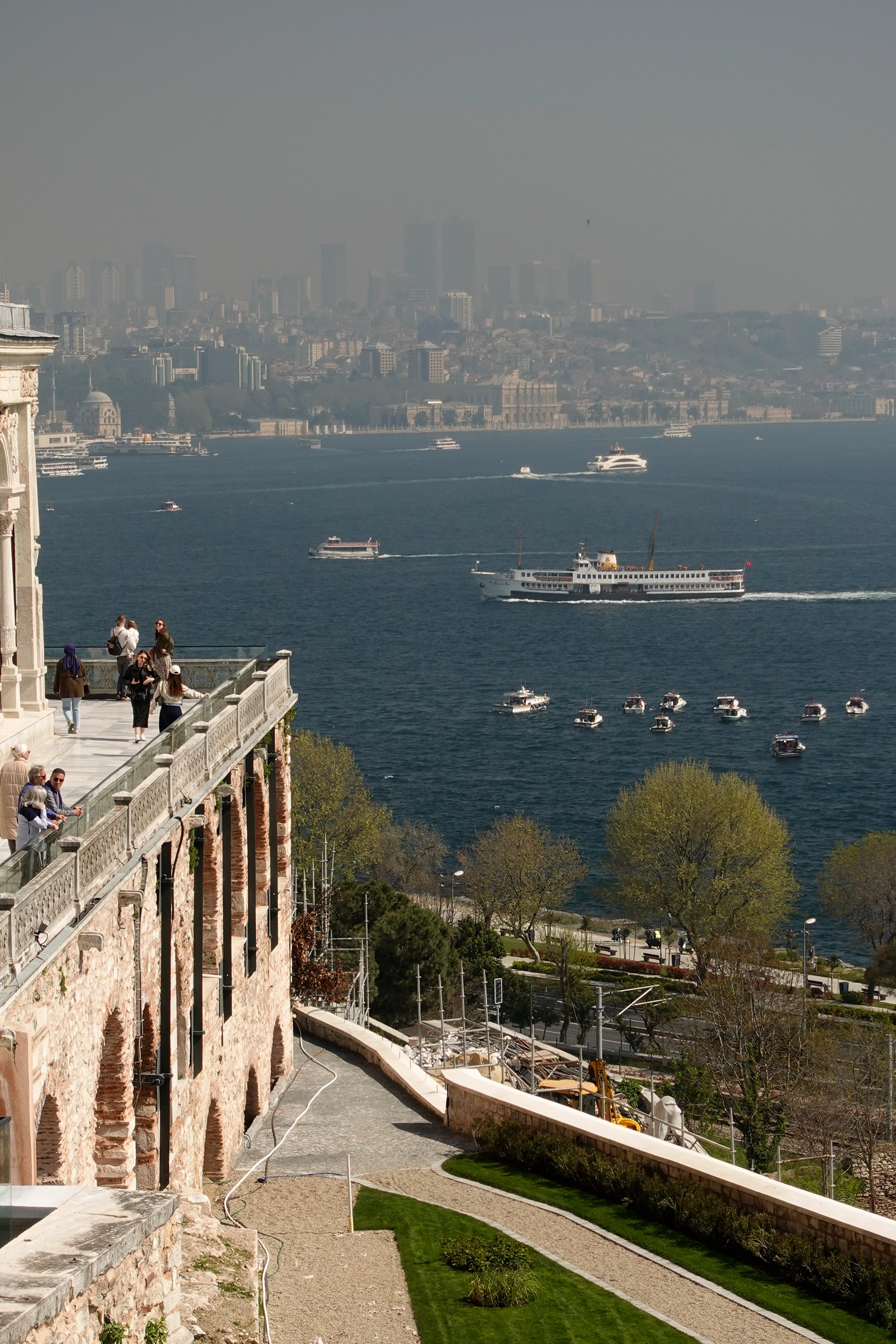 Istanbul is Europe's largest city with more than 15 million. Like any big city, smog is a problem. 