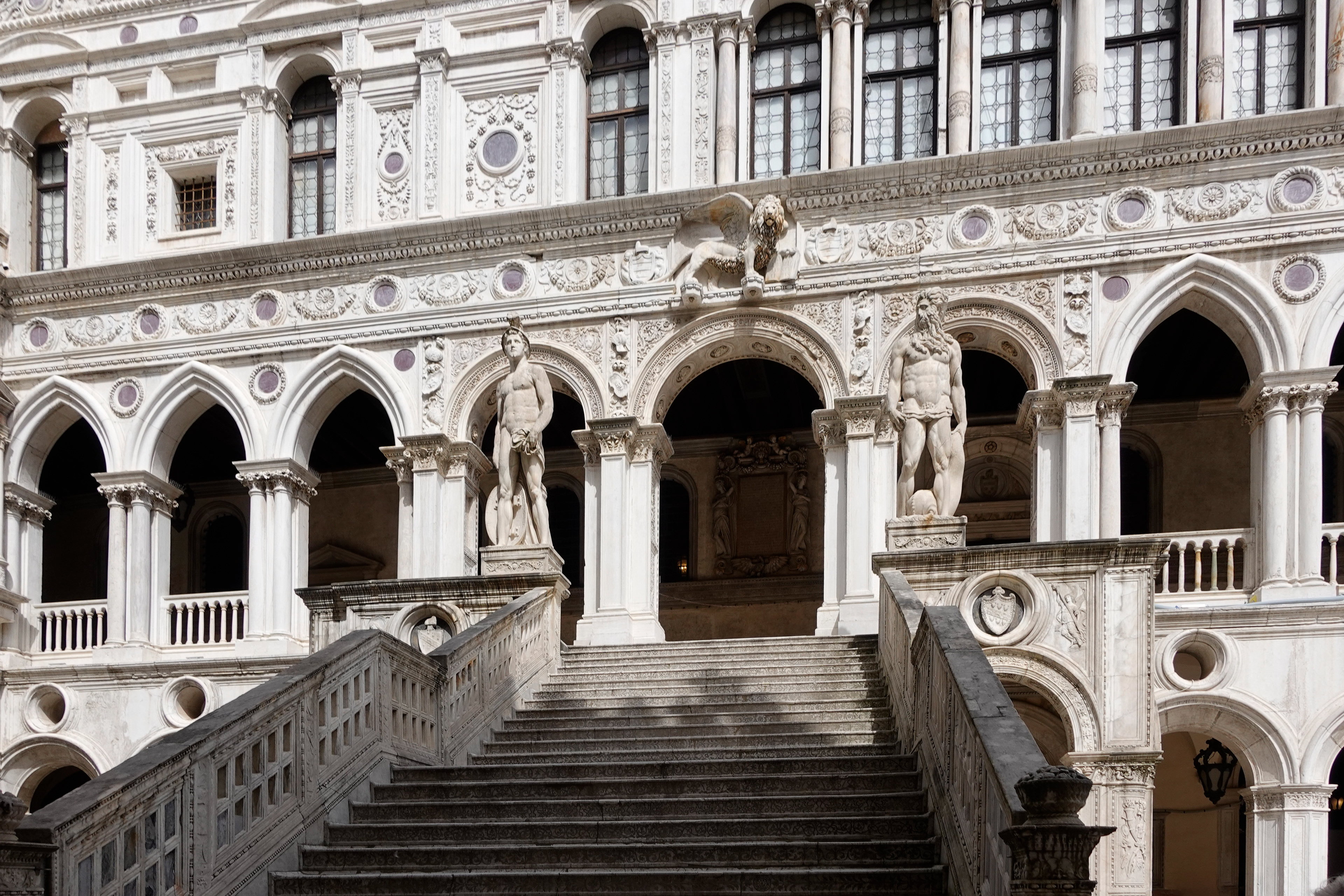 The main entrance to the Doge Palace.