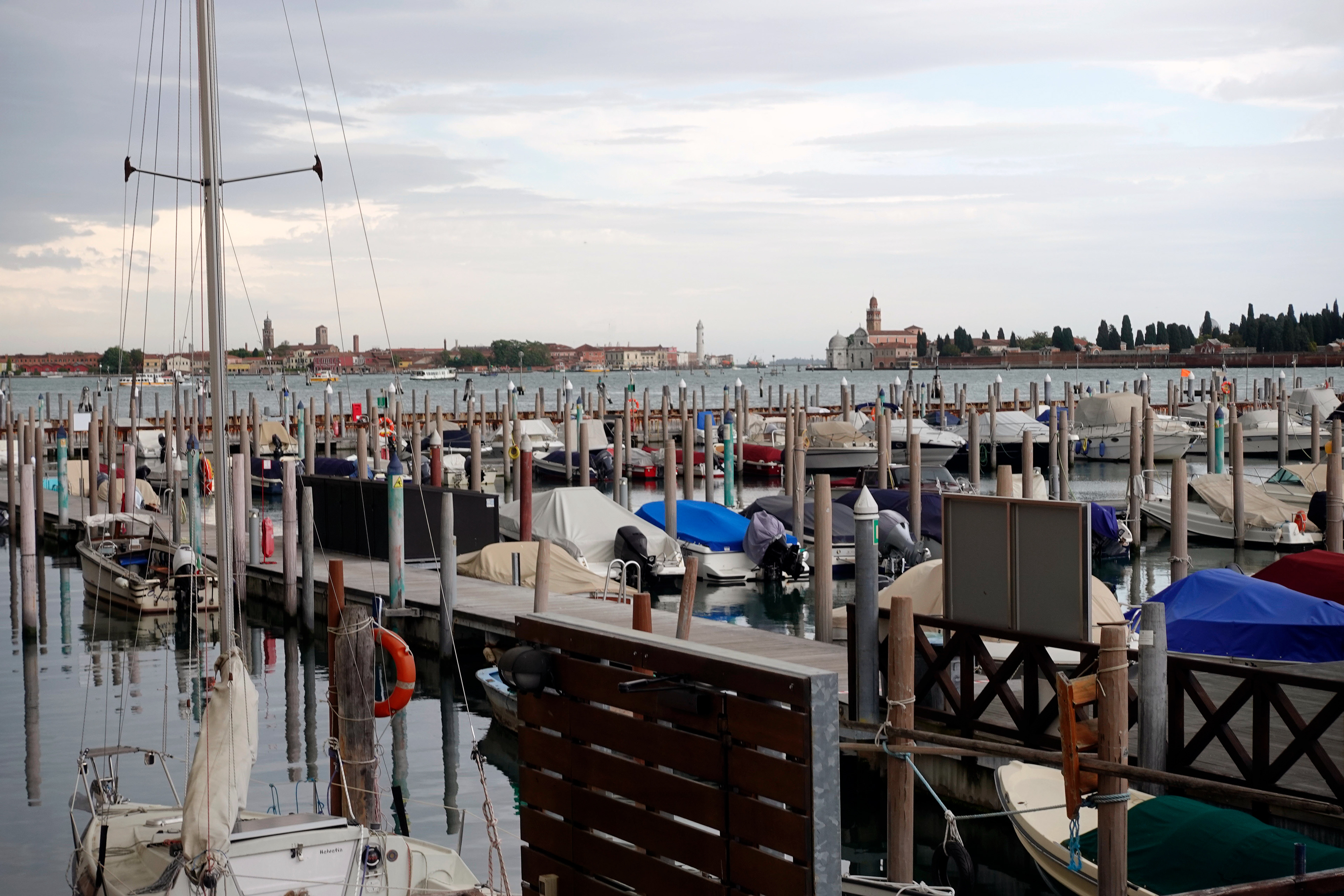 A Venetian parking lot.