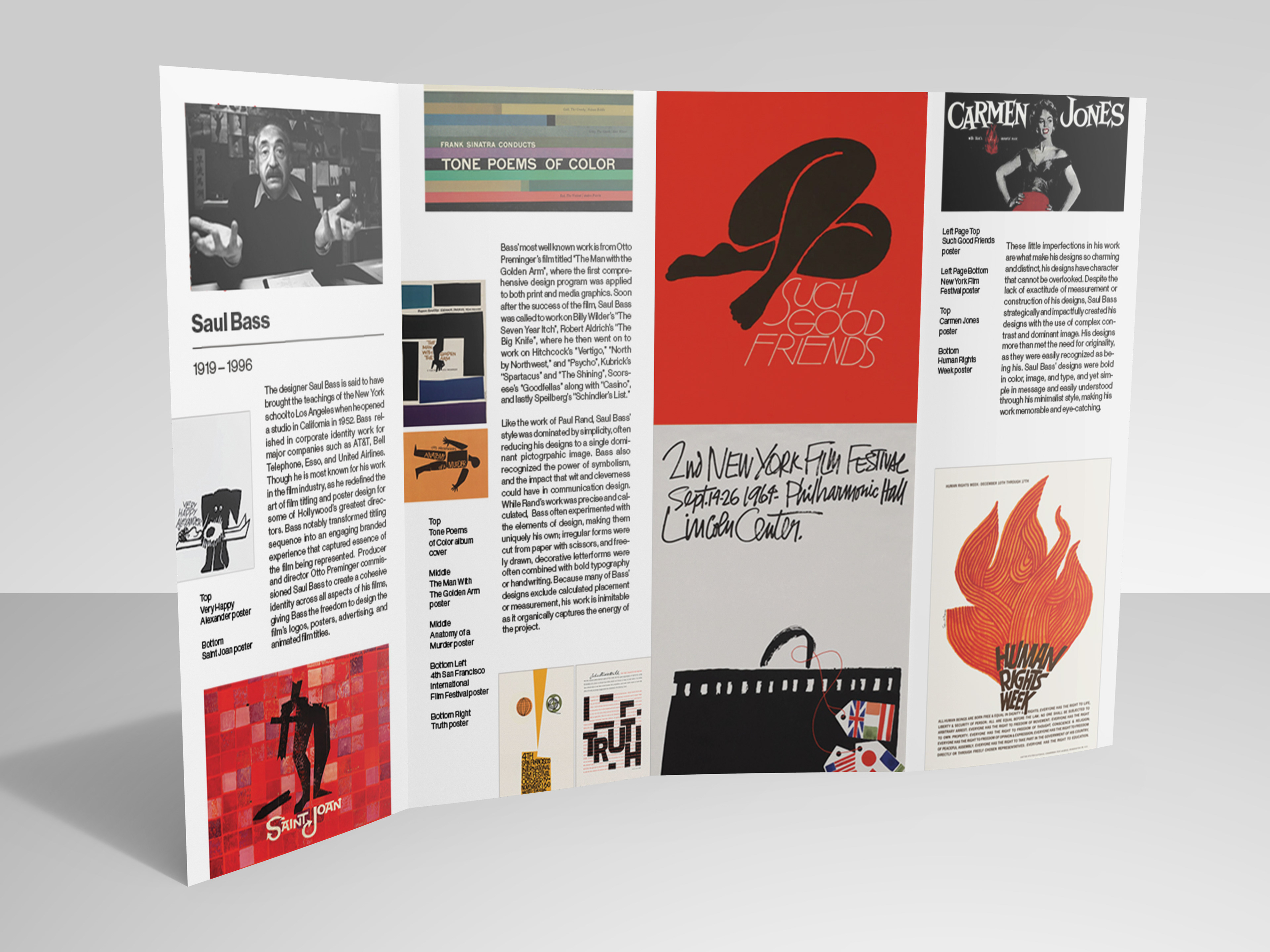 New York School Saul Bass brochure
