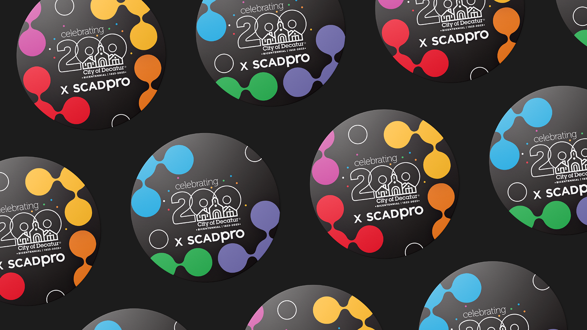 Decatur Bicentennial Stickers