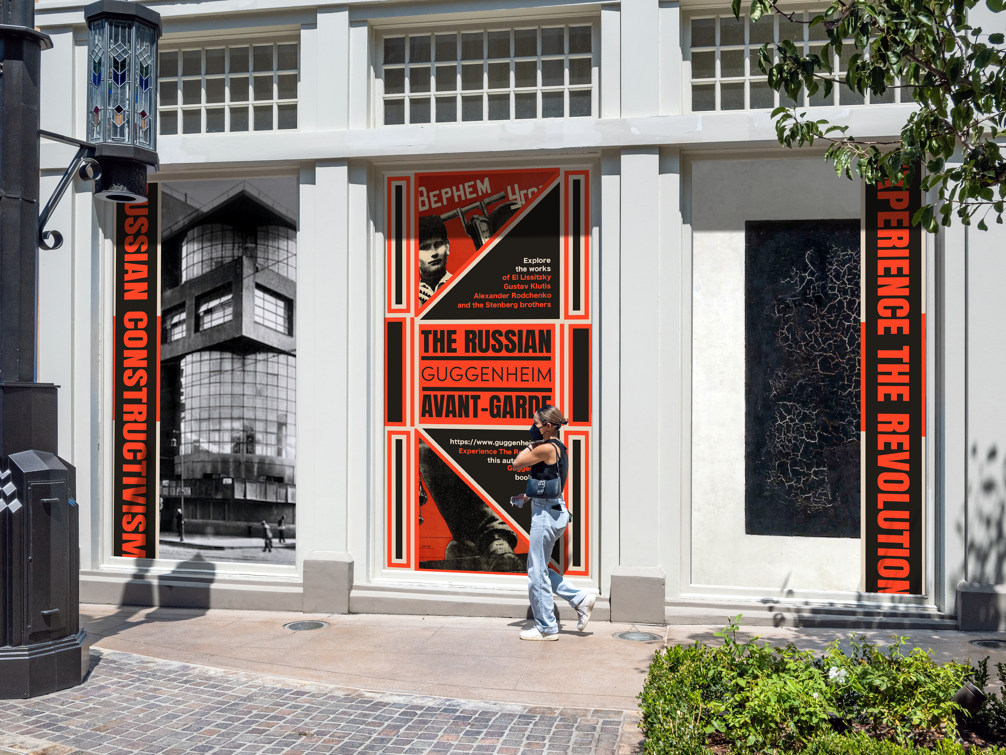 Constructivism Exhibition Window advertisement