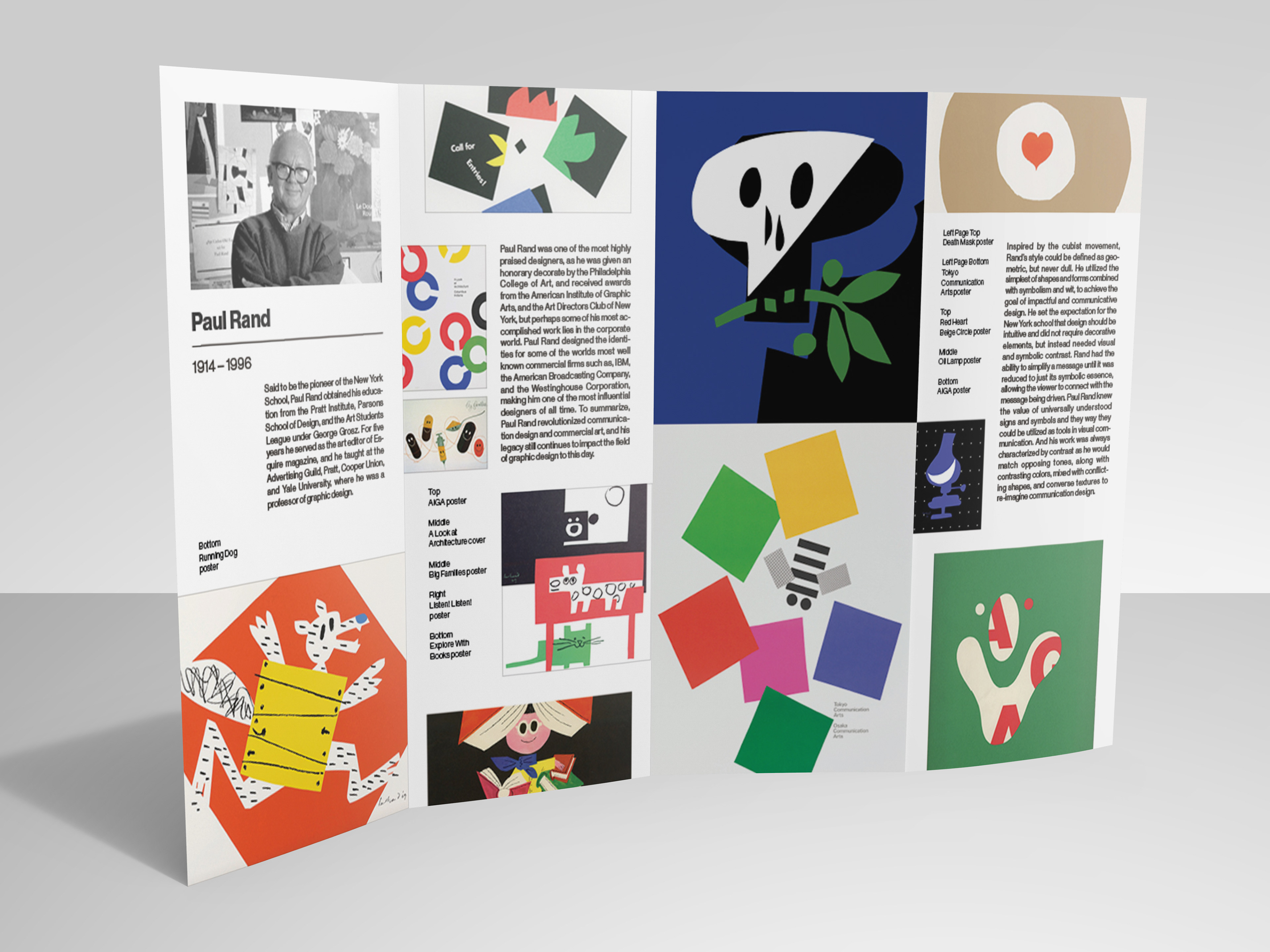 New York School Paul Rand brochure
