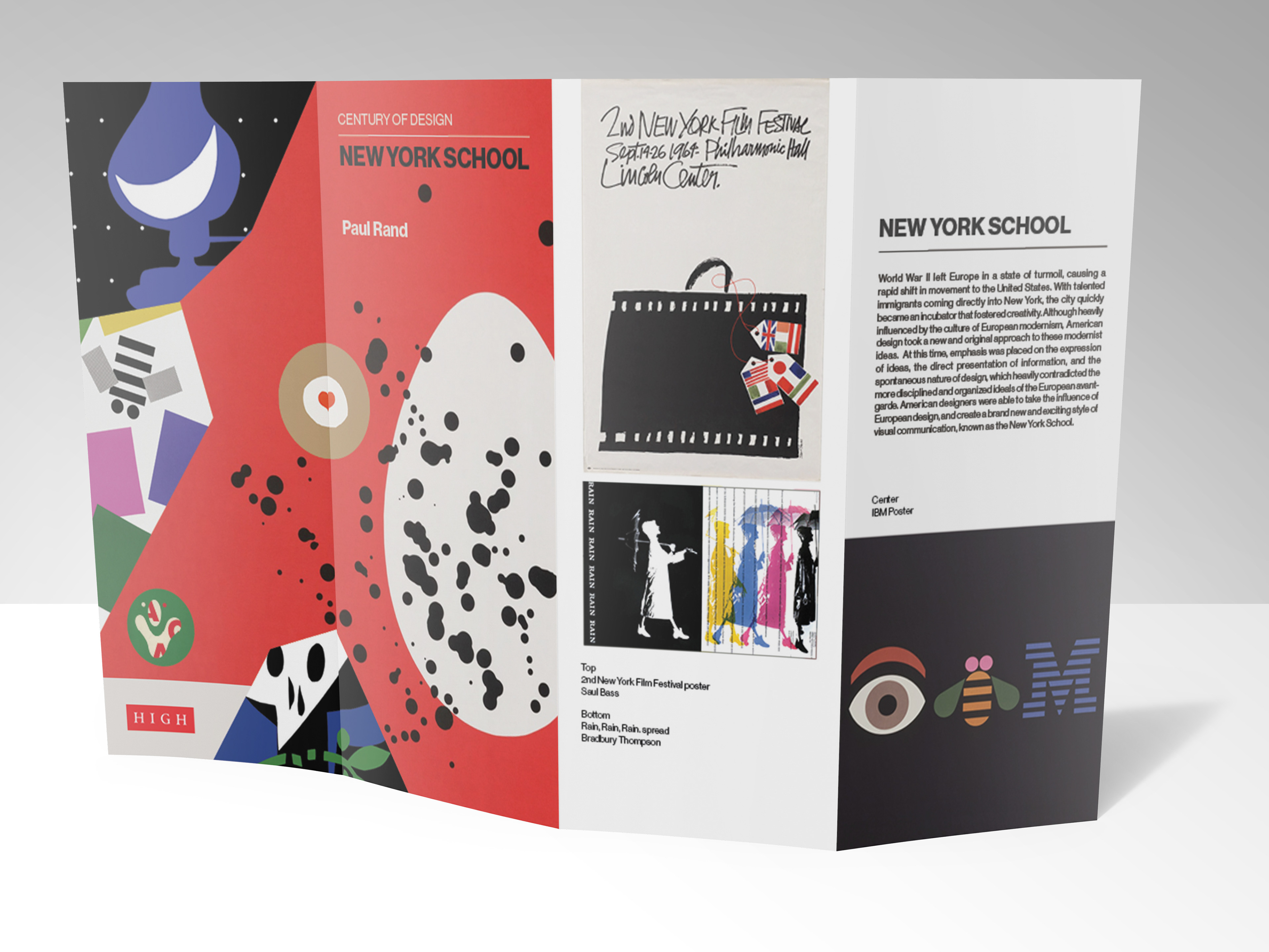 New York School Paul Rand brochure