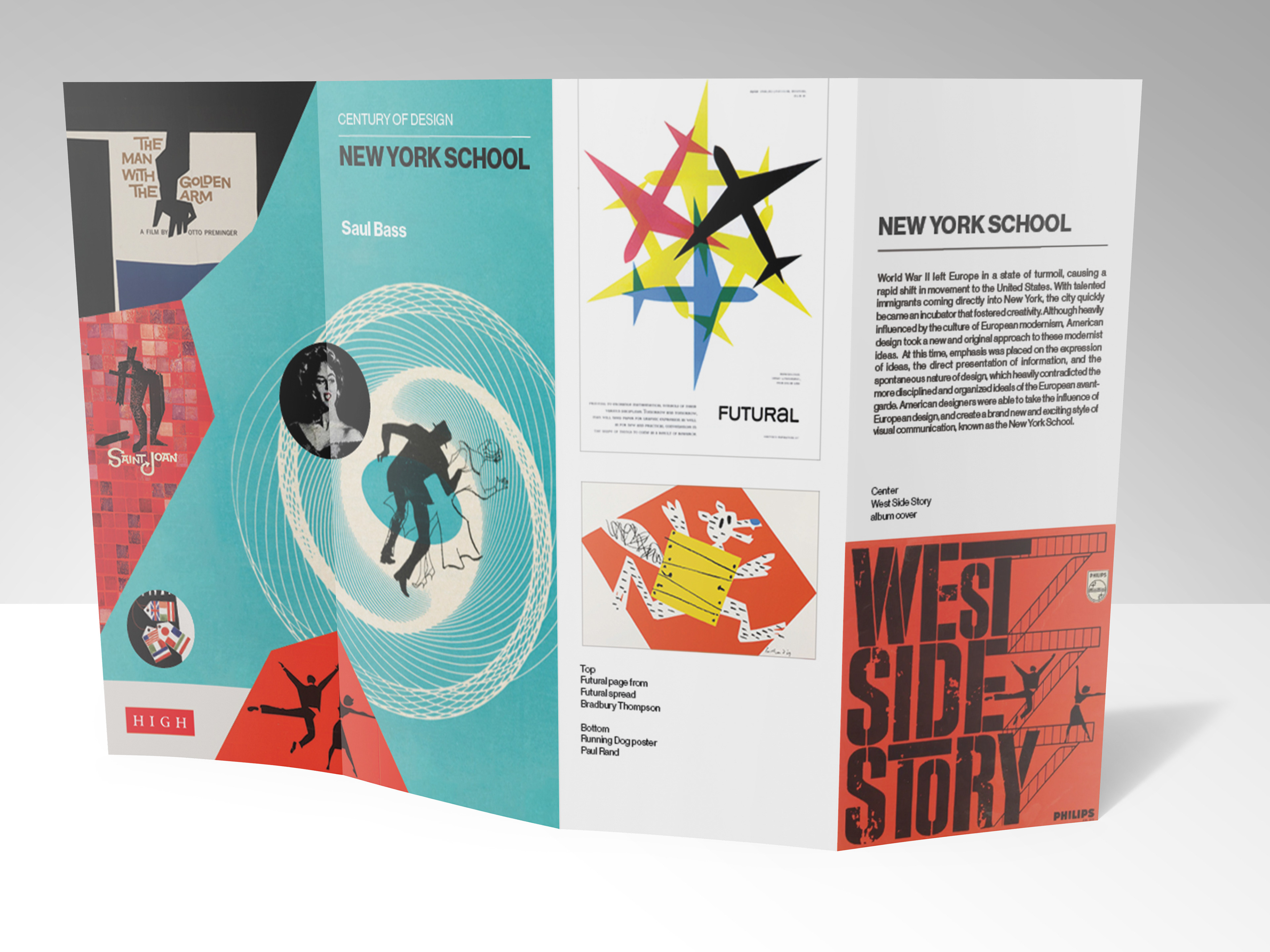 New York School Saul Bass brochure