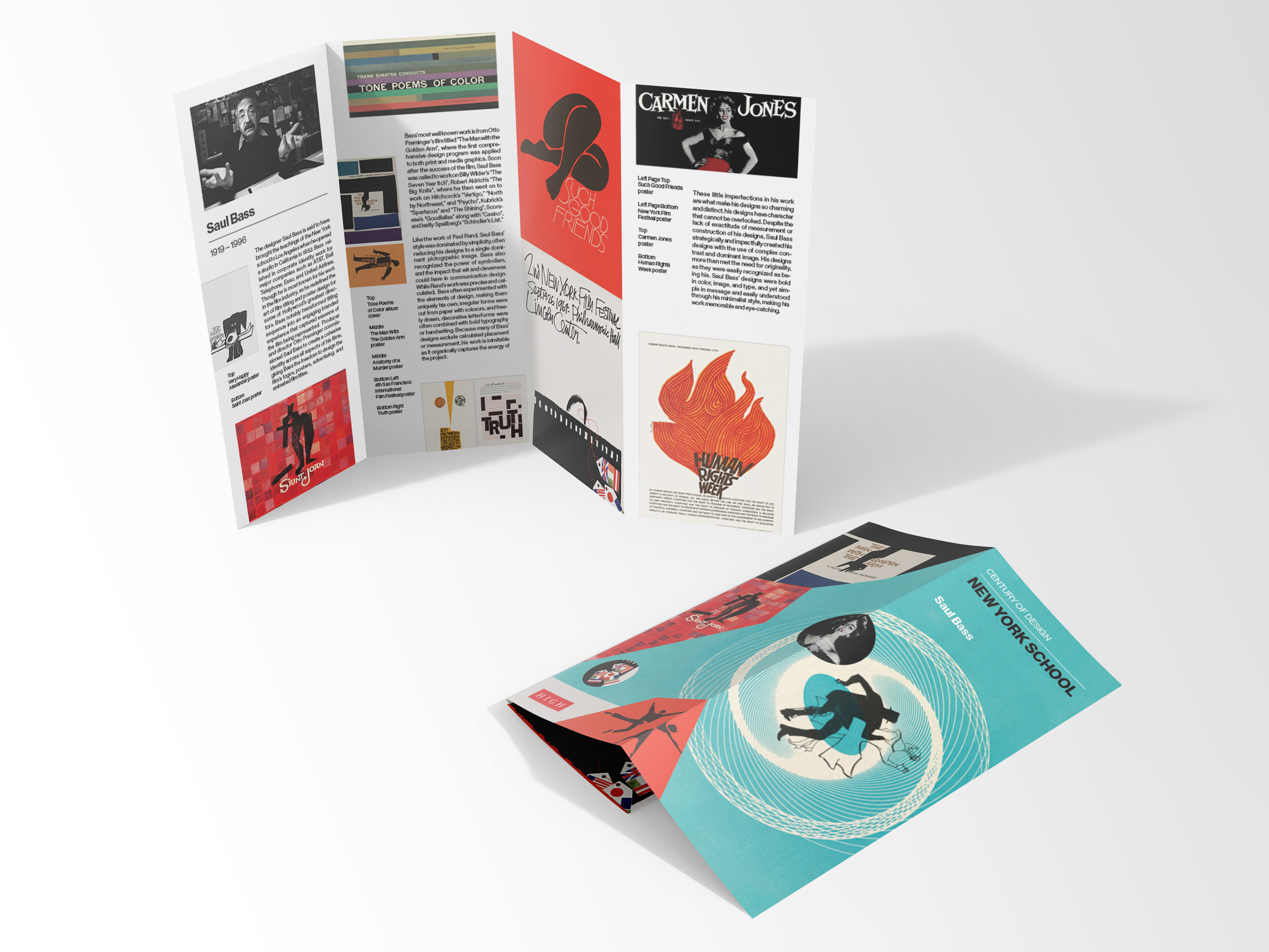 New York School Saul Bass brochure