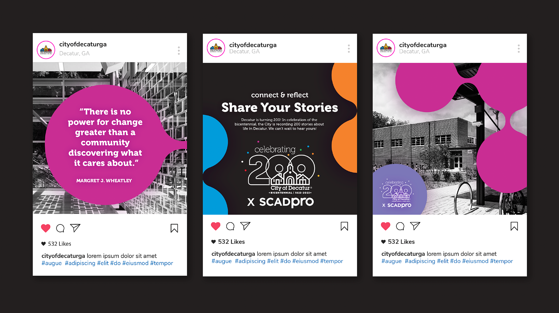 Decatur Bicentennial Social Posts