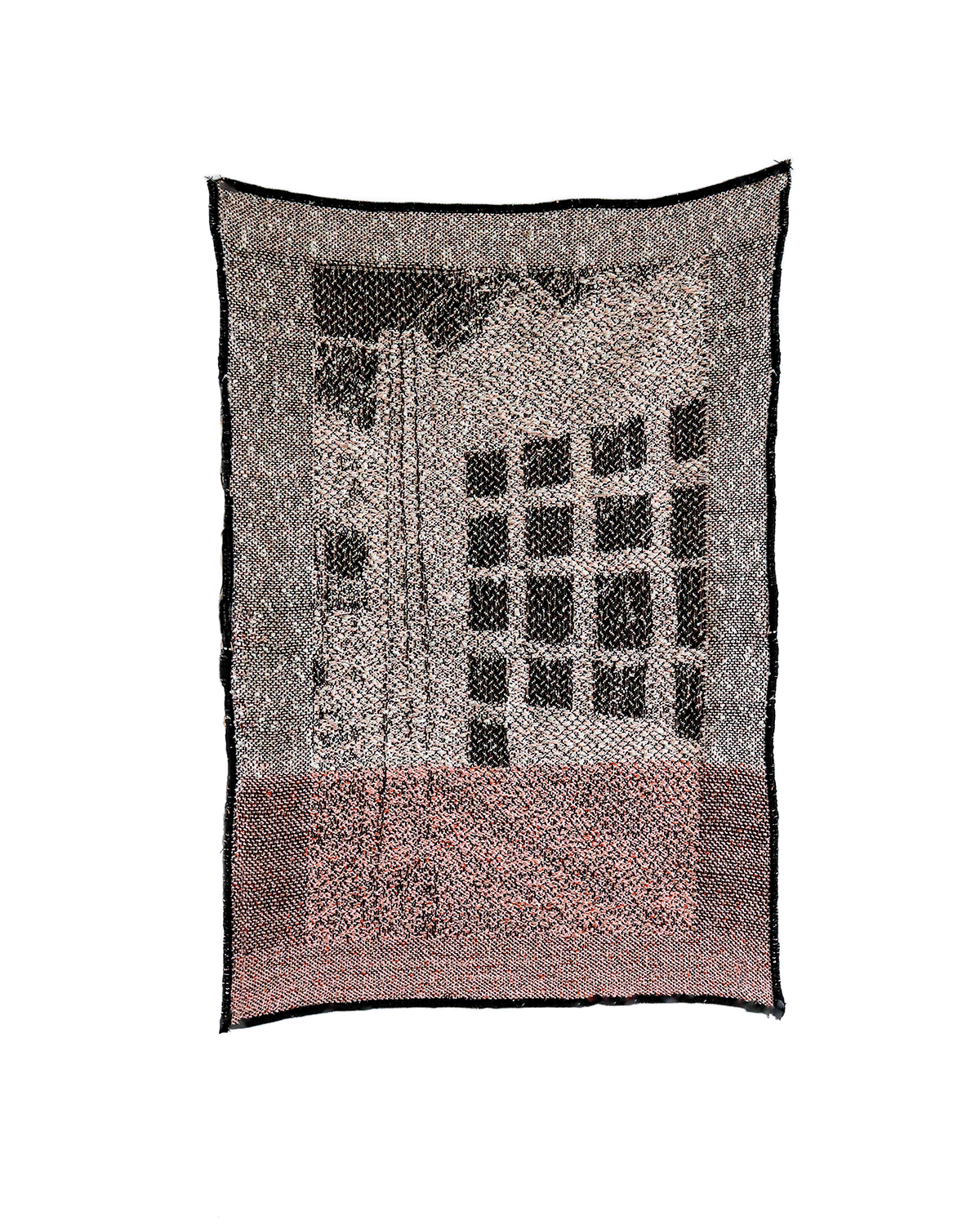April 28, 2023 6:57pm, 2023, cotton and acrylic textiles woven on a Tc2 digital jacquard loom 14” x 18"