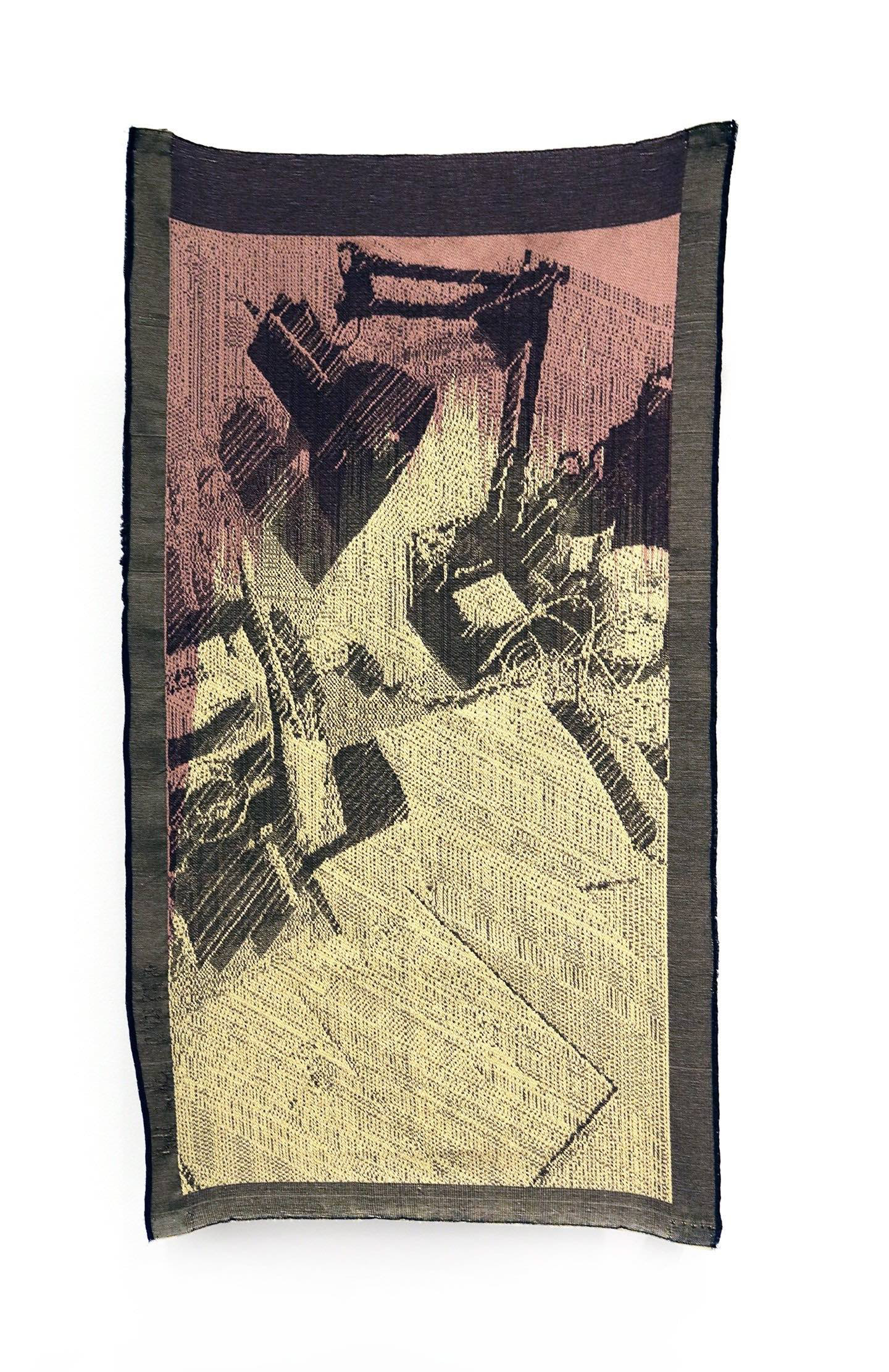 December 1, 2022 8:16pm, cotton and polyester textiles woven on a Tc2 digital jacquard loom 22” x 43”